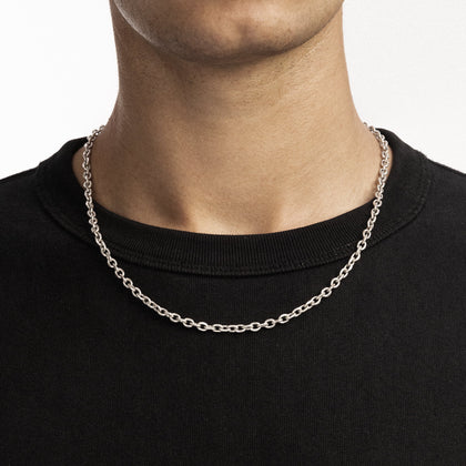 Ankier 4mm RAW Chain White Gold