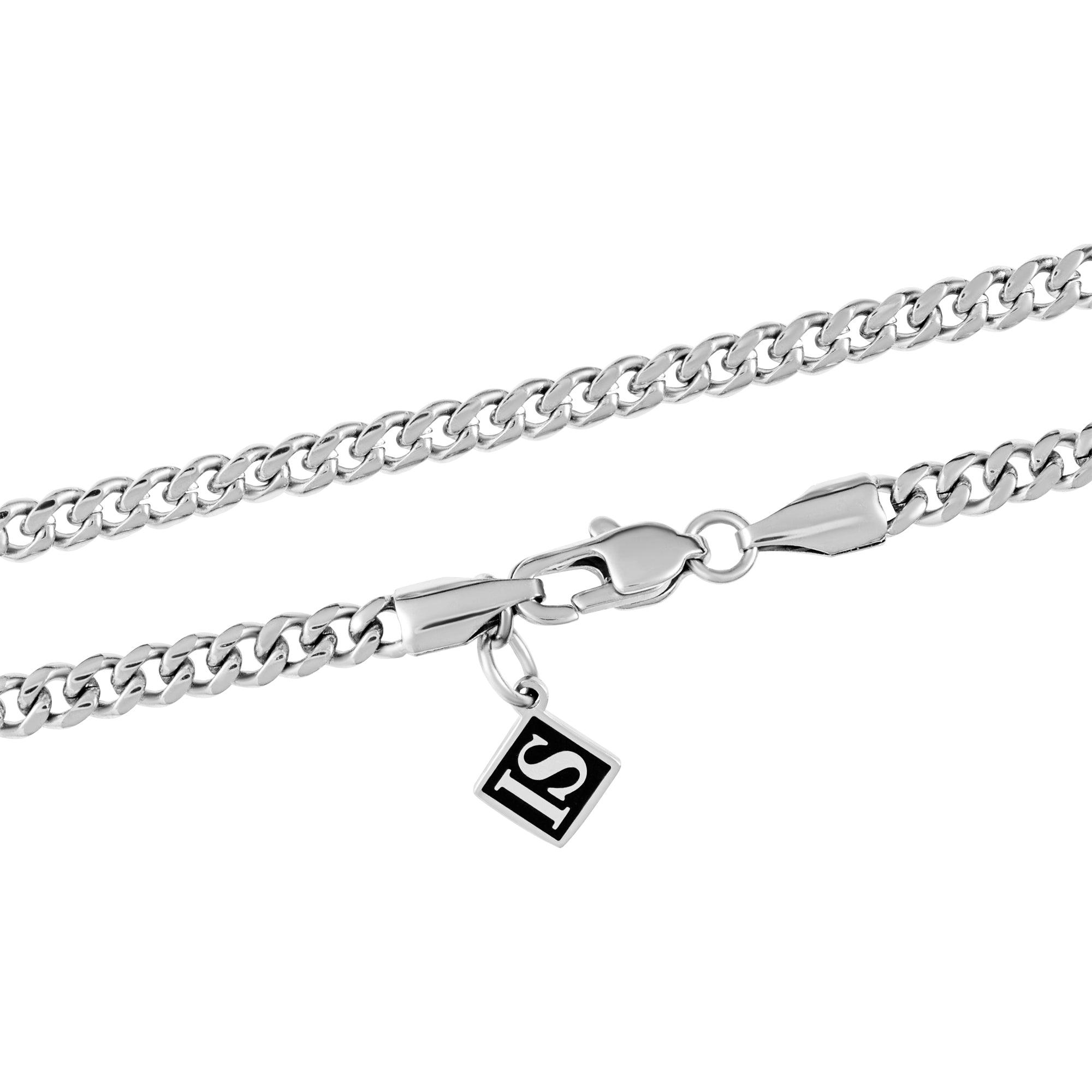 Miami Cuban Link 3mm Białe Złoto - IcedStuff