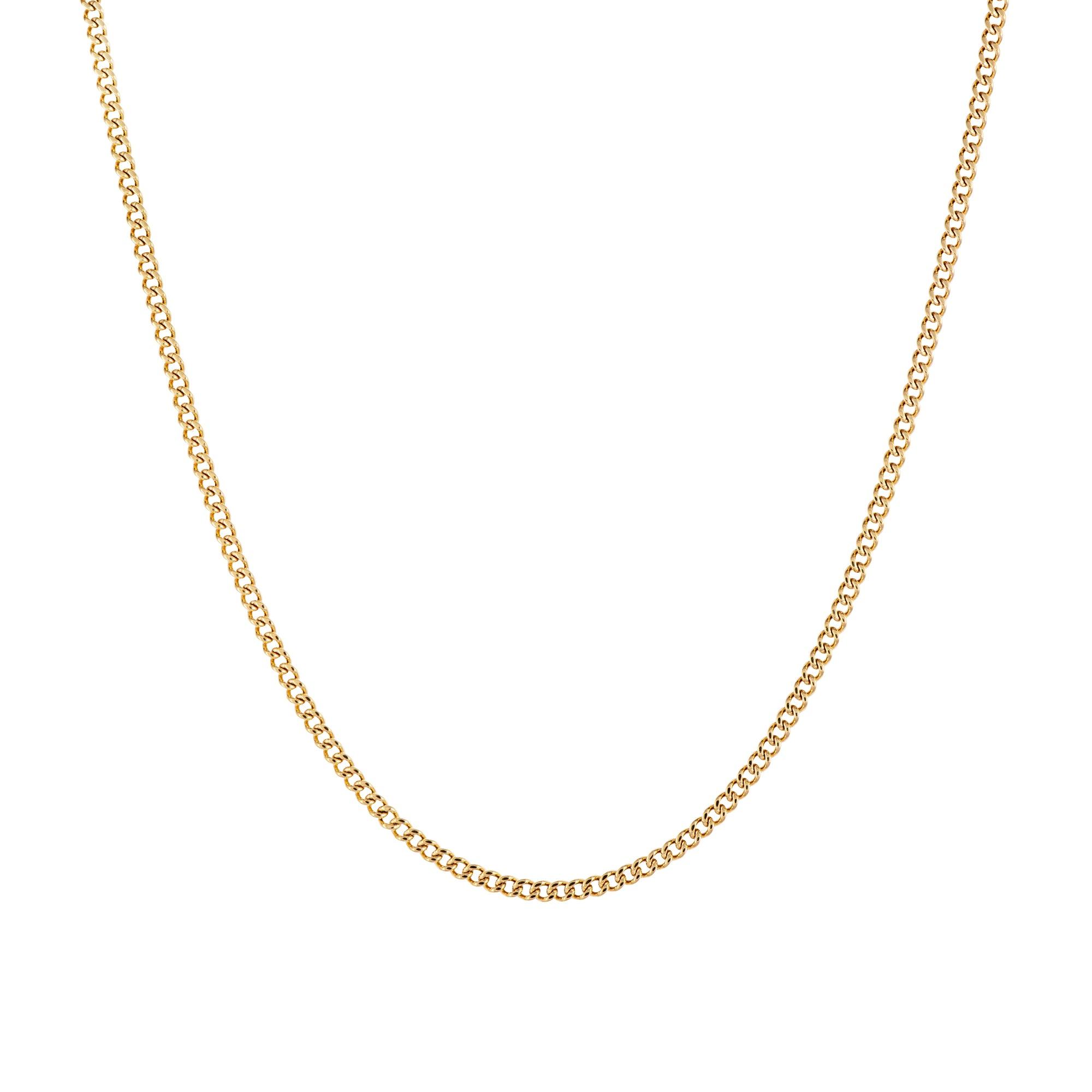 Curb Cuban Link 2mm Chain Gold