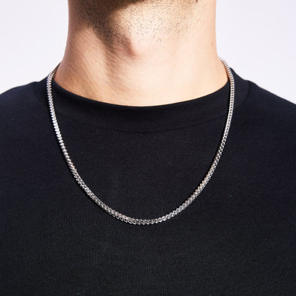 Chaîne Franco 3 mm en or blanc