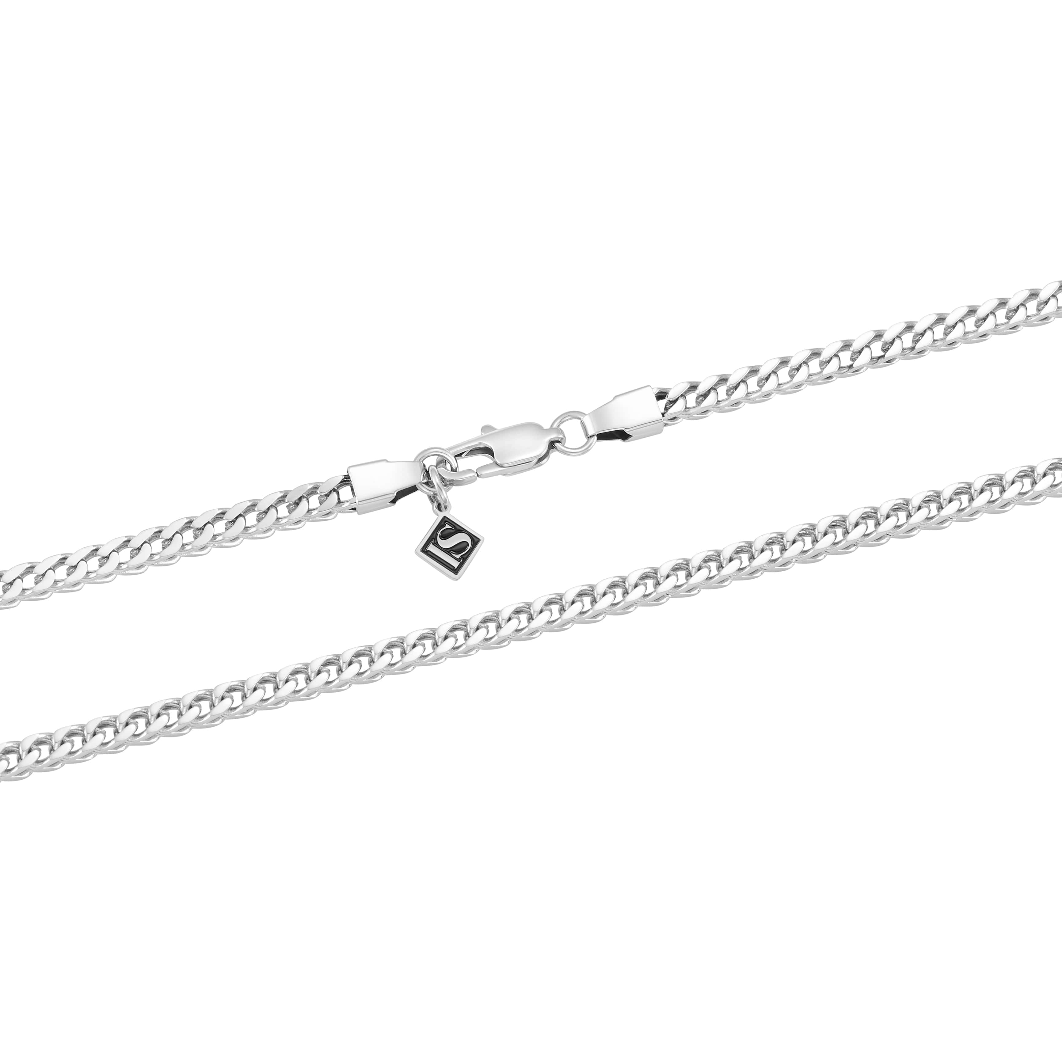 Bracelet Franco 4 mm en or blanc