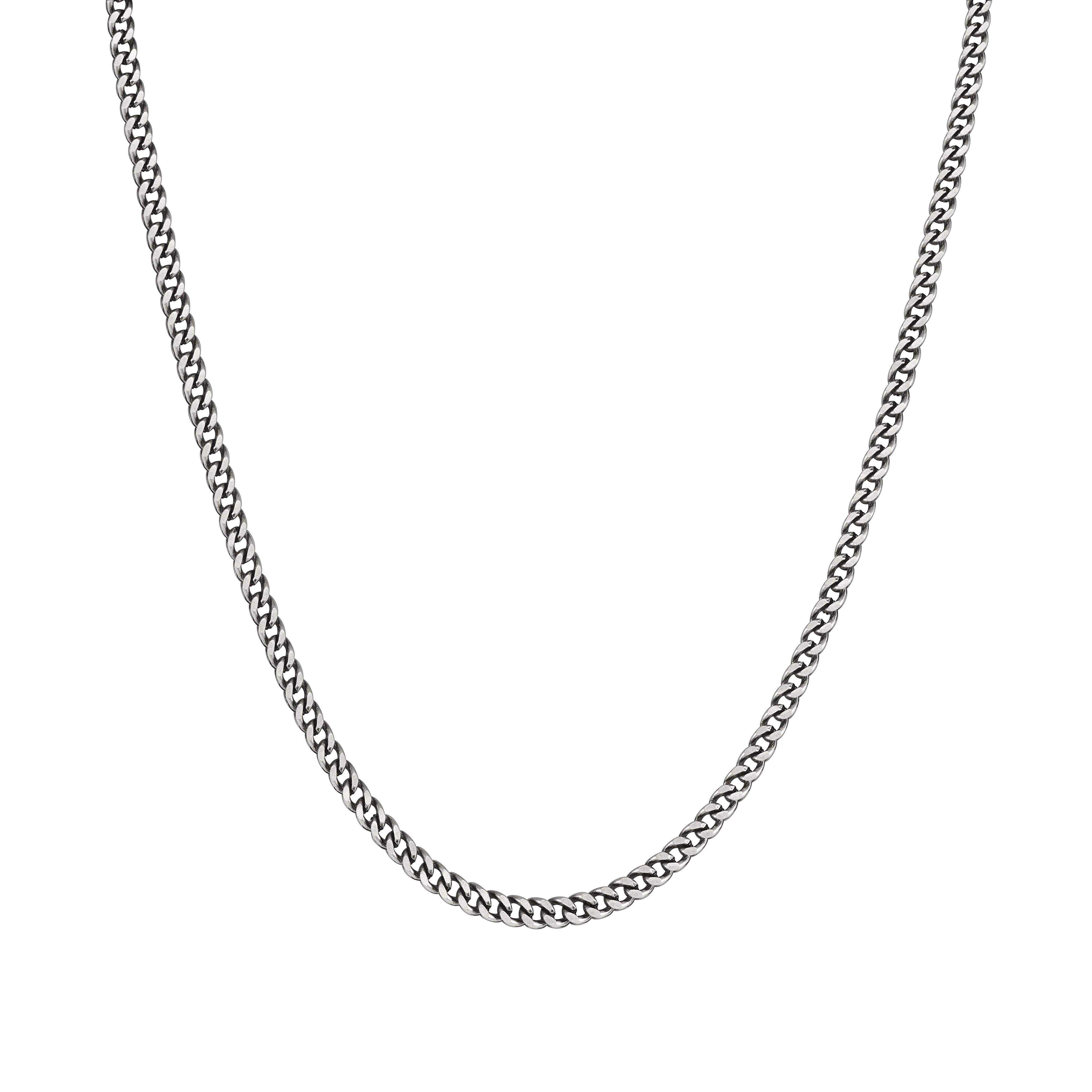 Franco 4mm RAW Chain White Gold