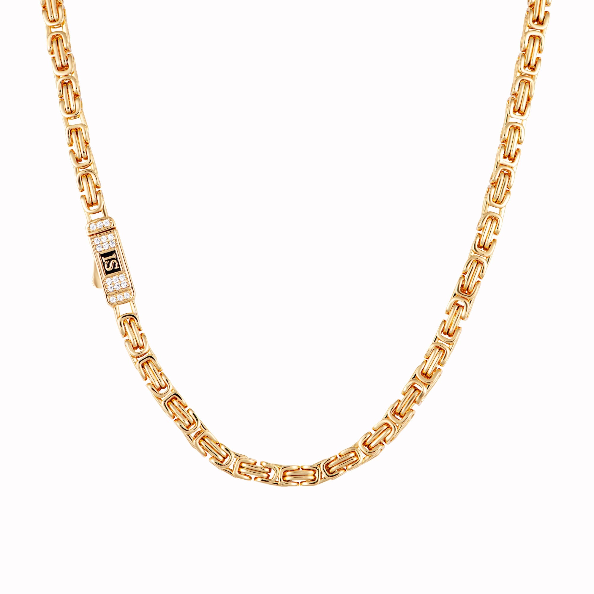 4mm Diamond Clasp Royal Chain Gold