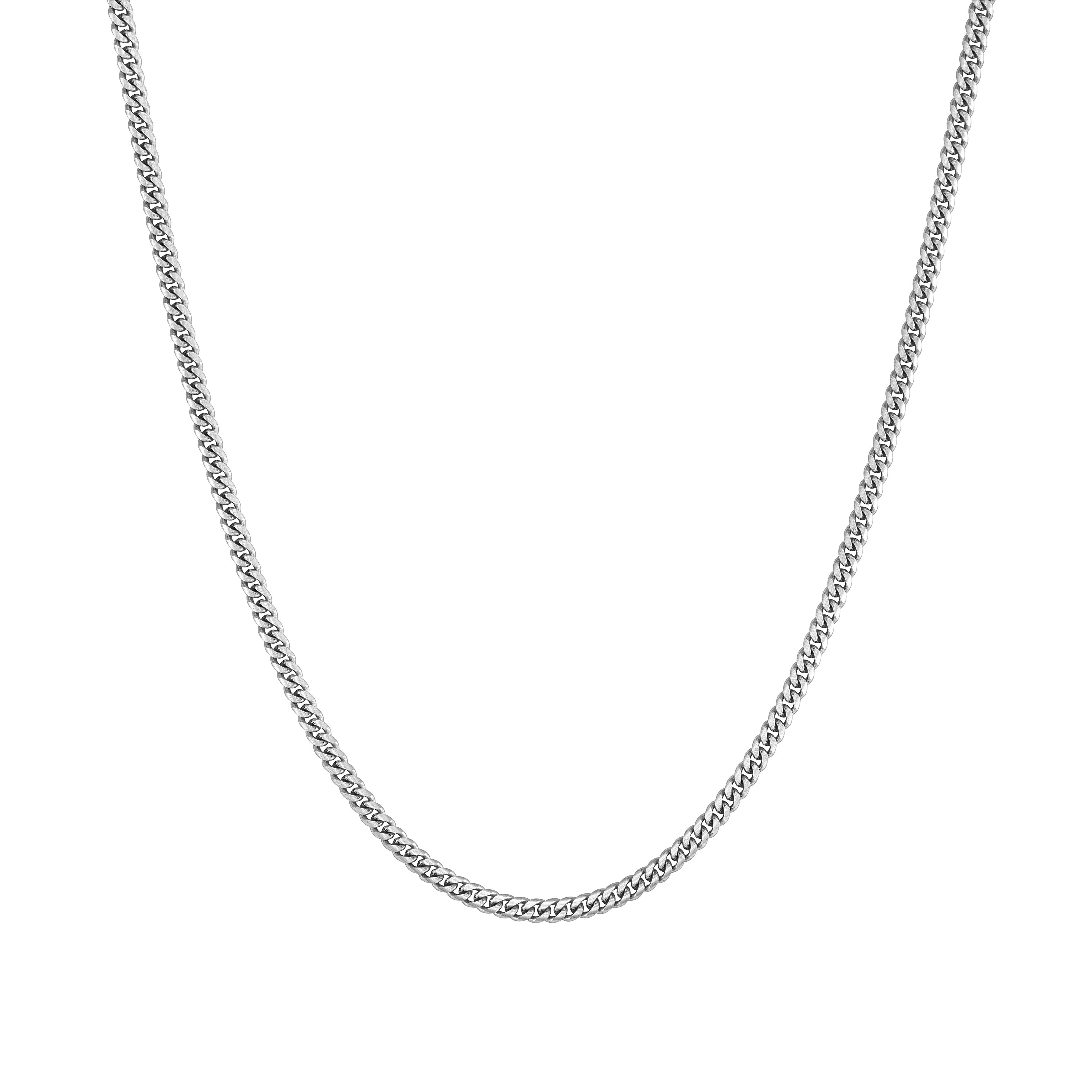 Miami Cuban Link 4mm RAW Chain White Gold