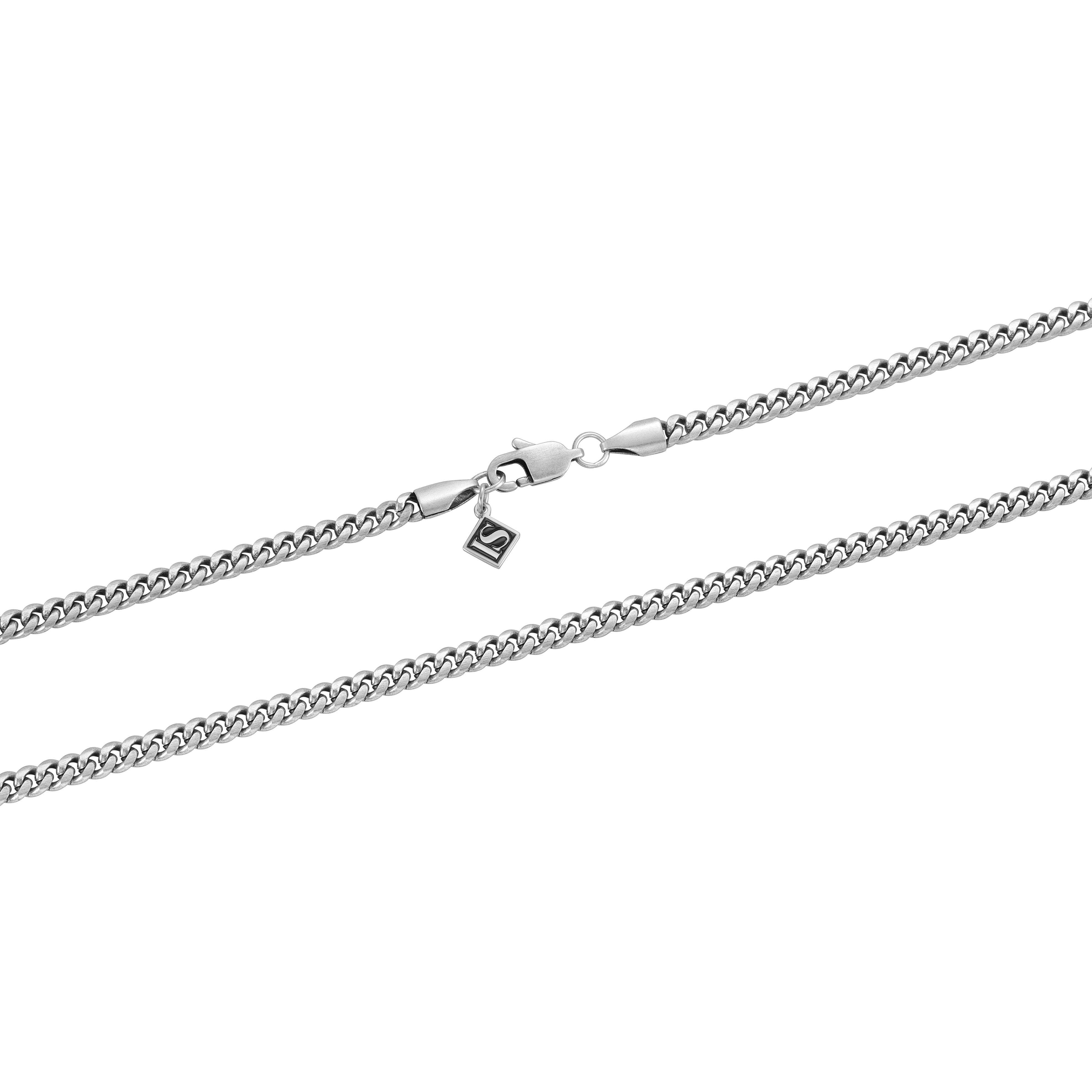 Miami Cuban Link 4mm RAW Bracelet White Gold
