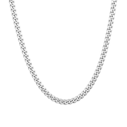 Miami Cuban Link 5mm Białe Złoto - IcedStuff