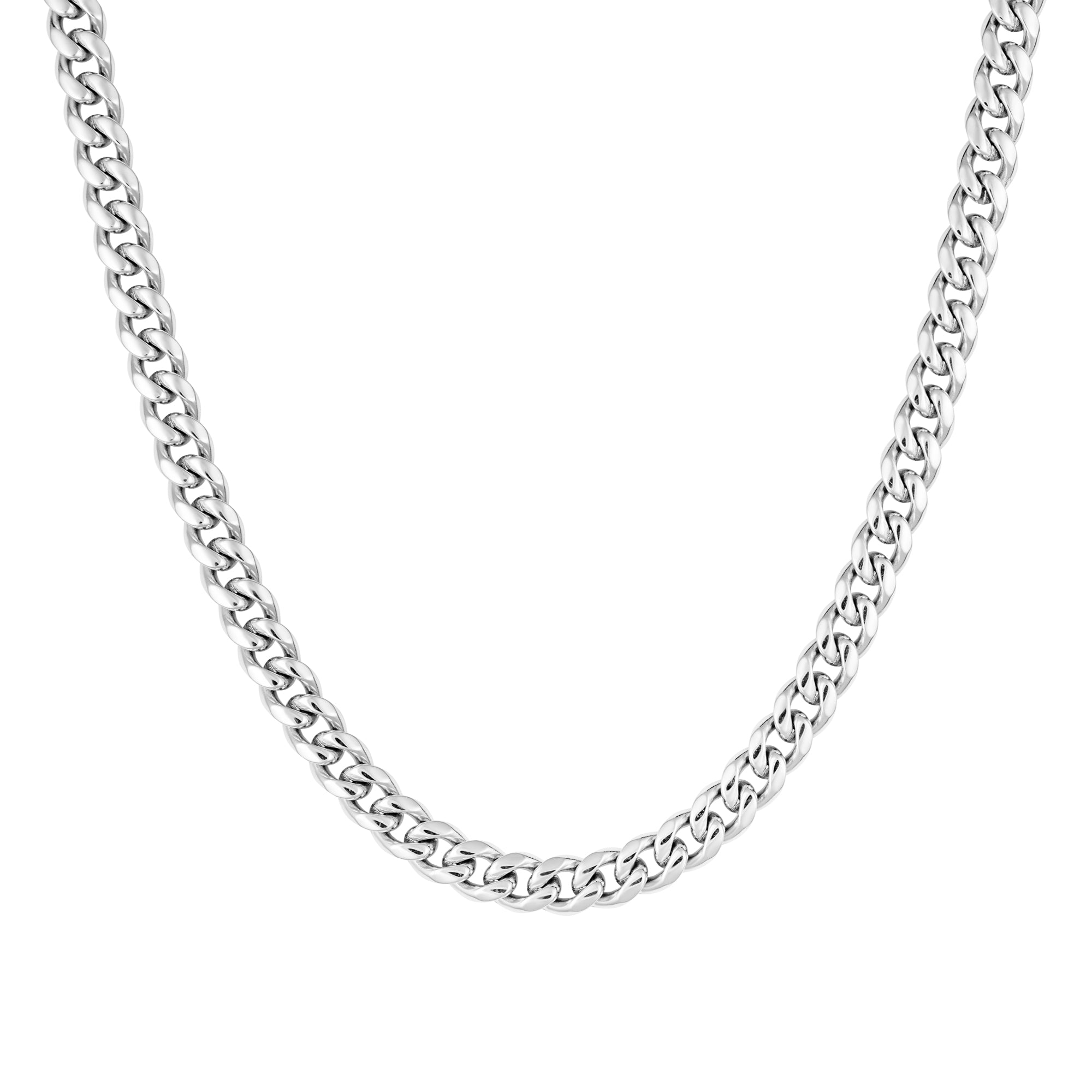 Miami Cuban Link 6mm Chain White Gold