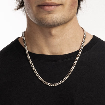Miami Cuban Link 6mm RAW Chain White Gold