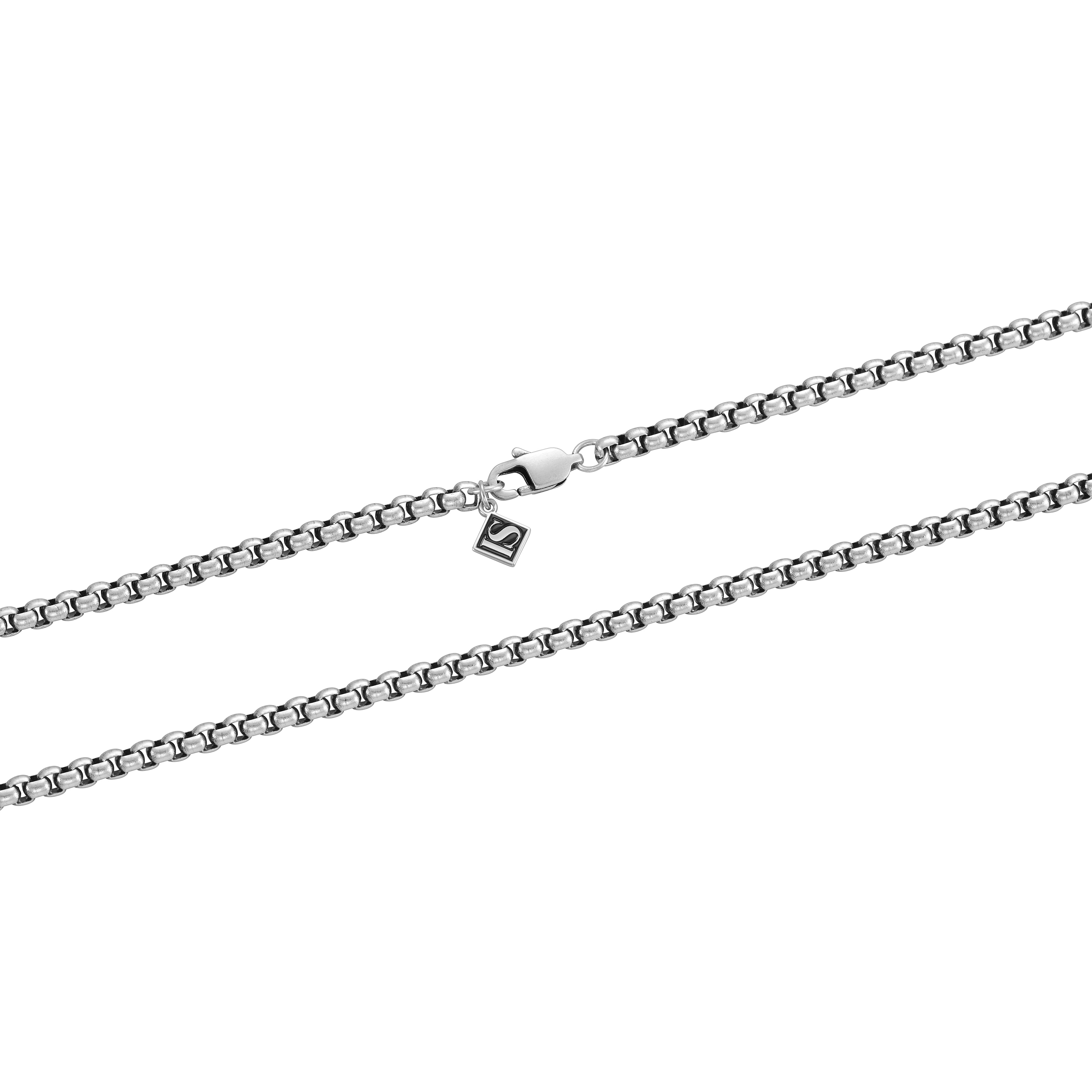 Rolo 4mm RAW Bracelet White Gold
