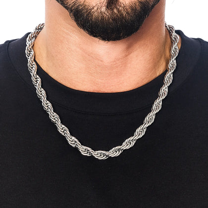 Rope Chain 10mm White Gold