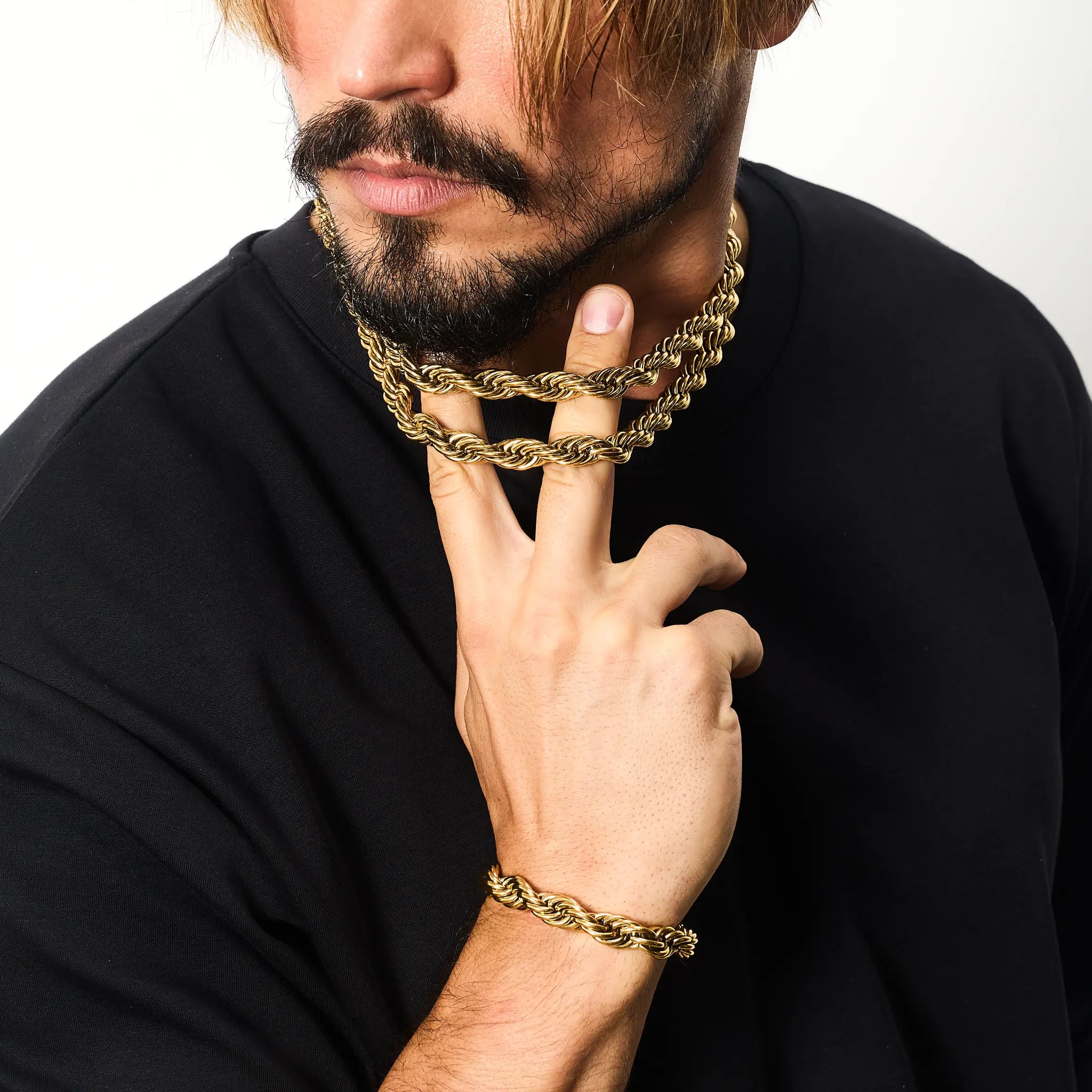 Rope chain 10mm Gold