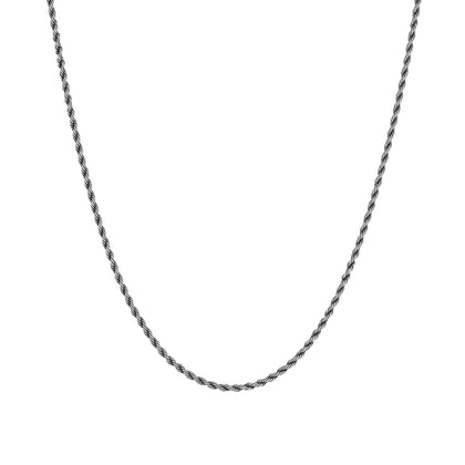 Rope 3mm RAW Chain White Gold