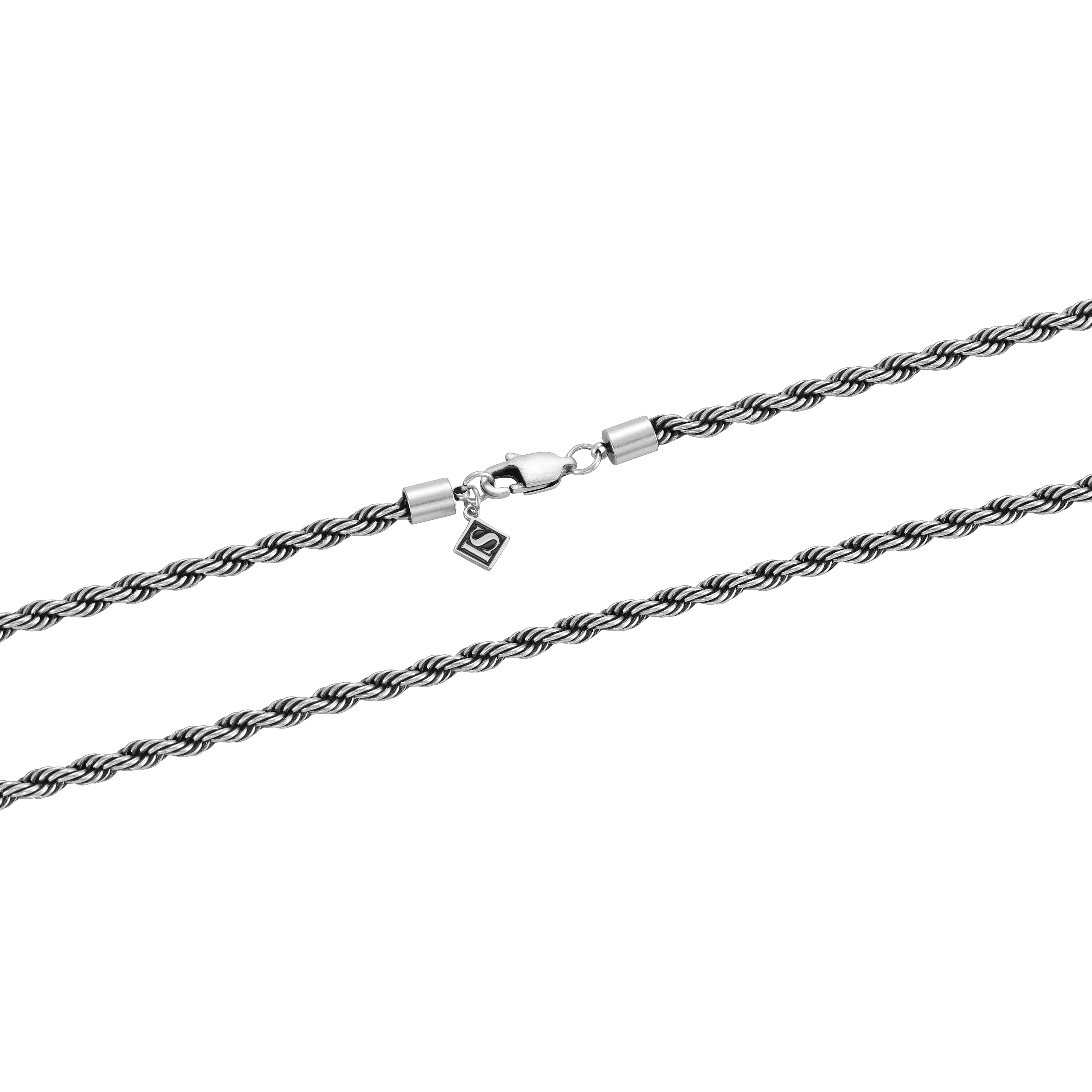 Rope 4mm RAW Bracelet White Gold