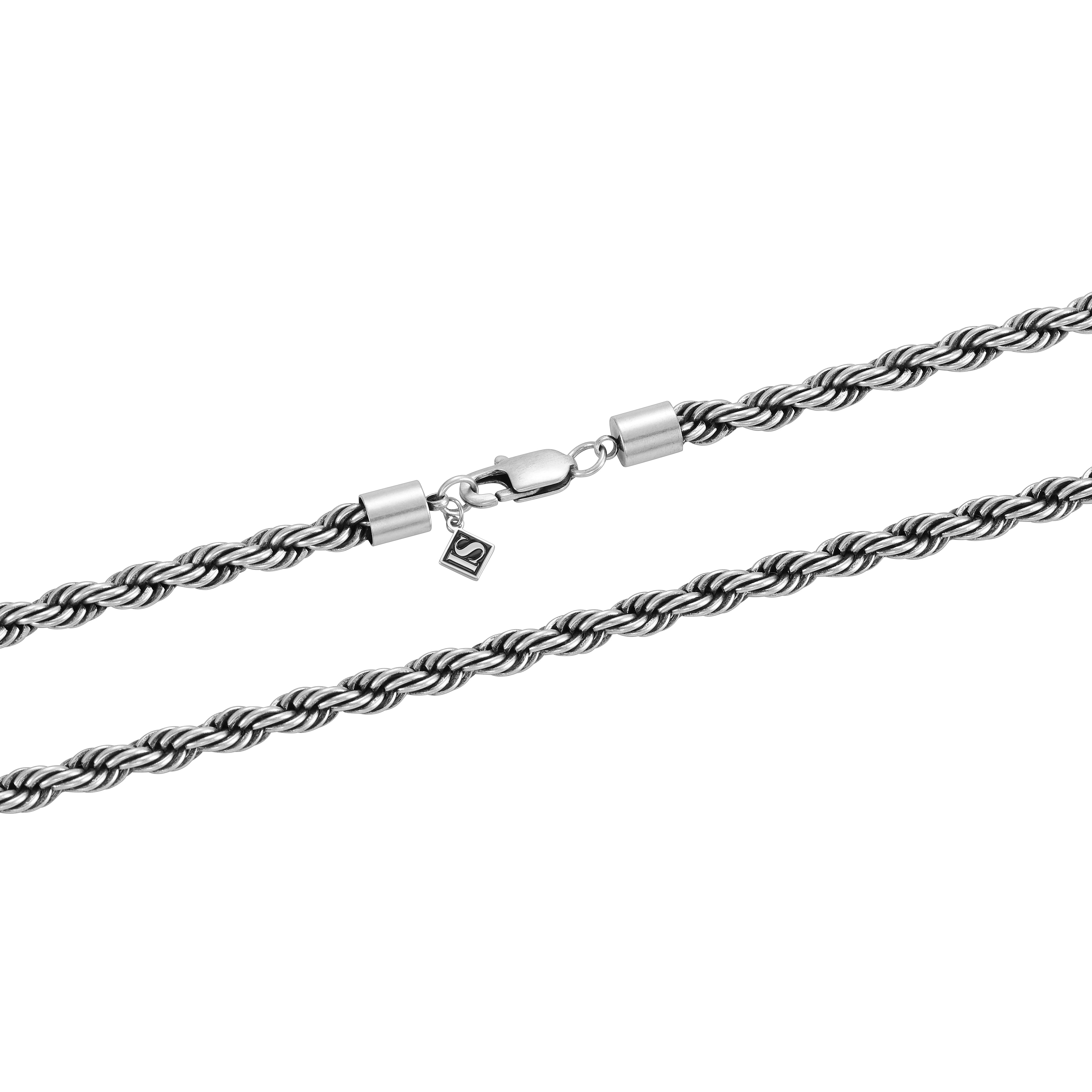 Rope 6mm RAW Chain White Gold