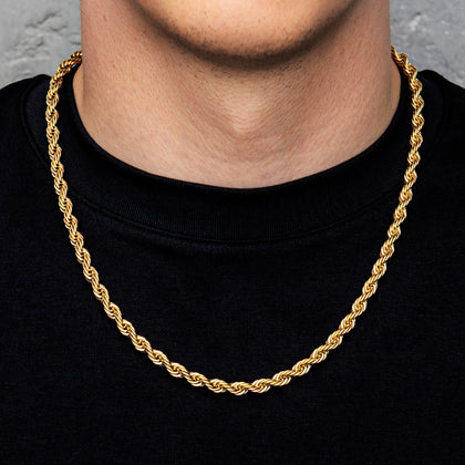 Rope chain 6mm Gold