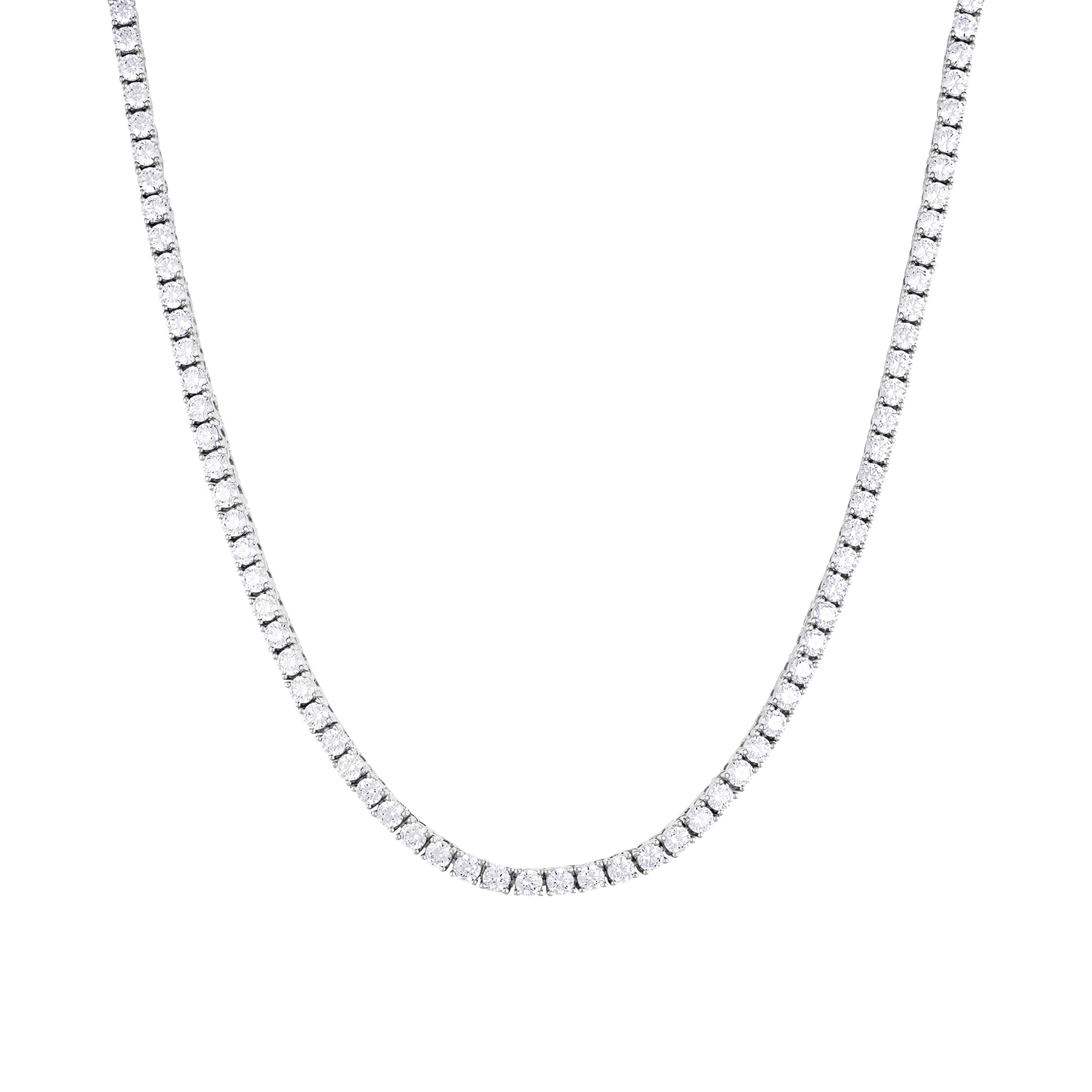 Tennis 3mm Chain White Gold