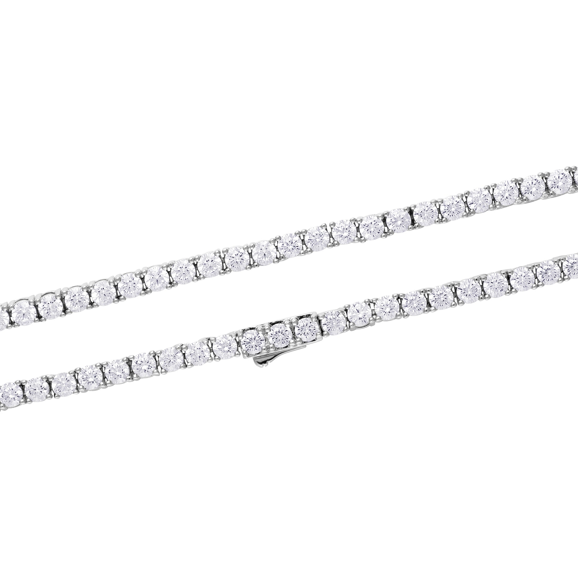 Tennis 3mm Chain White Gold