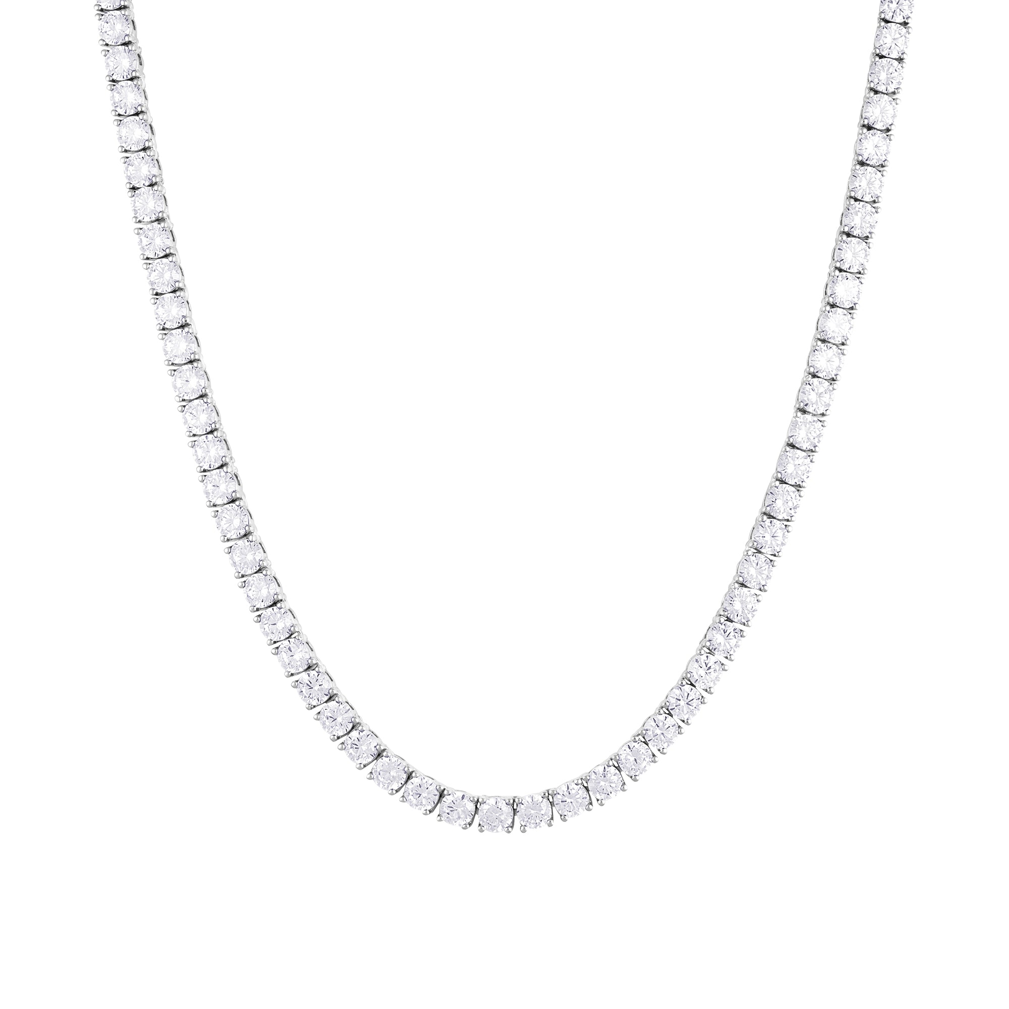 Tennis 4mm Chain White Gold