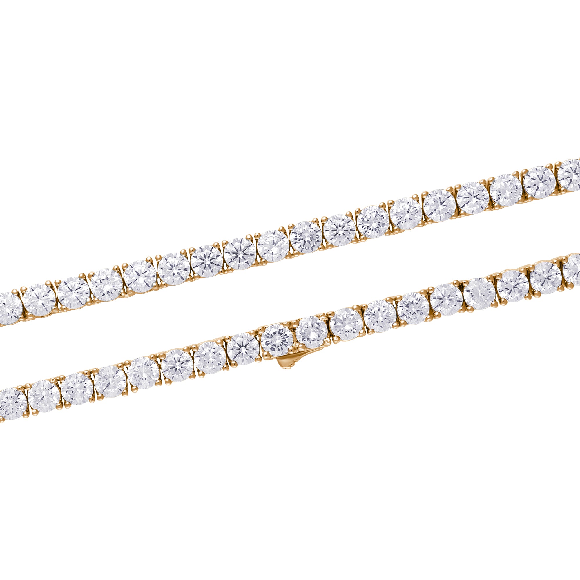Tennis 4mm Bracelet Gold