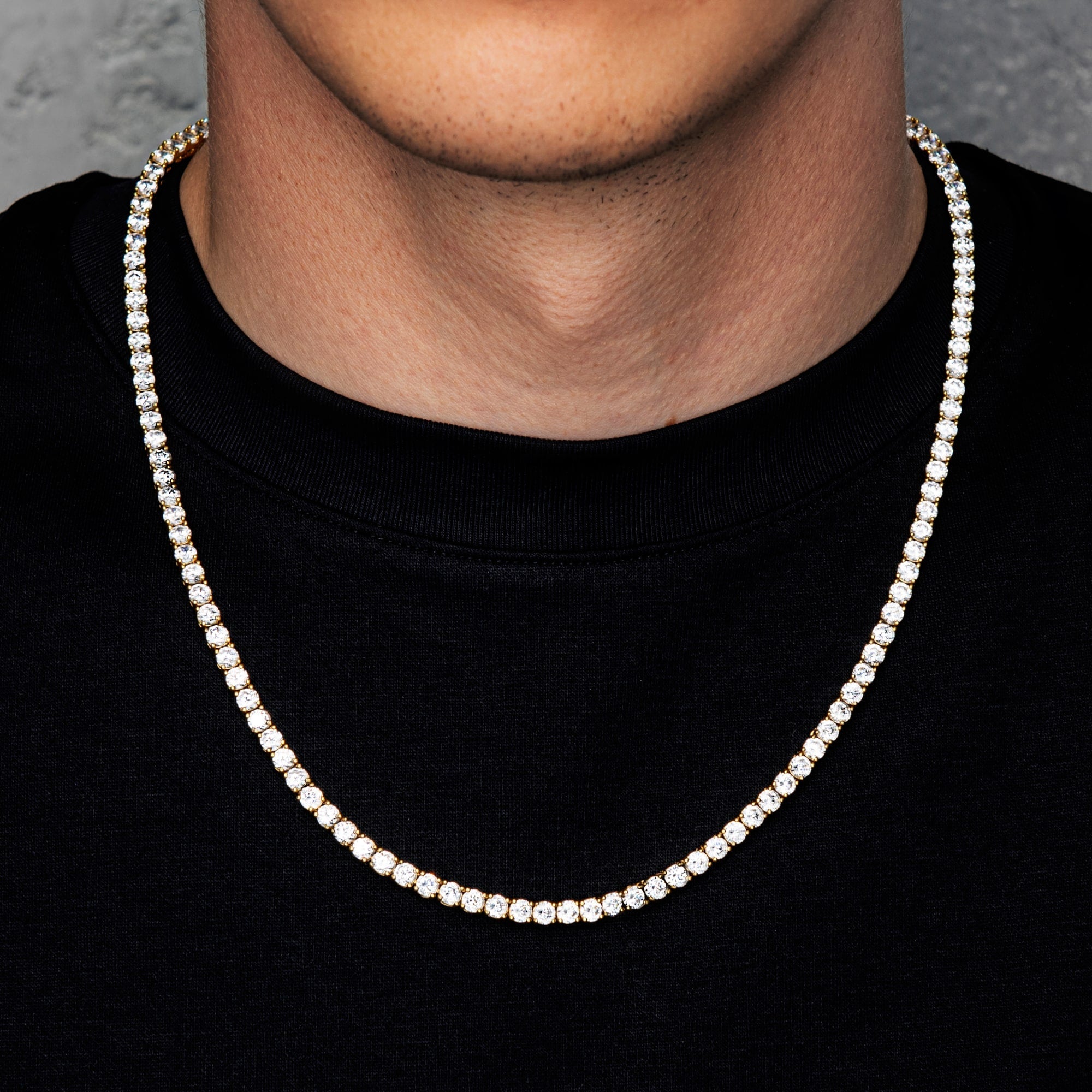 Tennis Chain 4mm S925 Gold