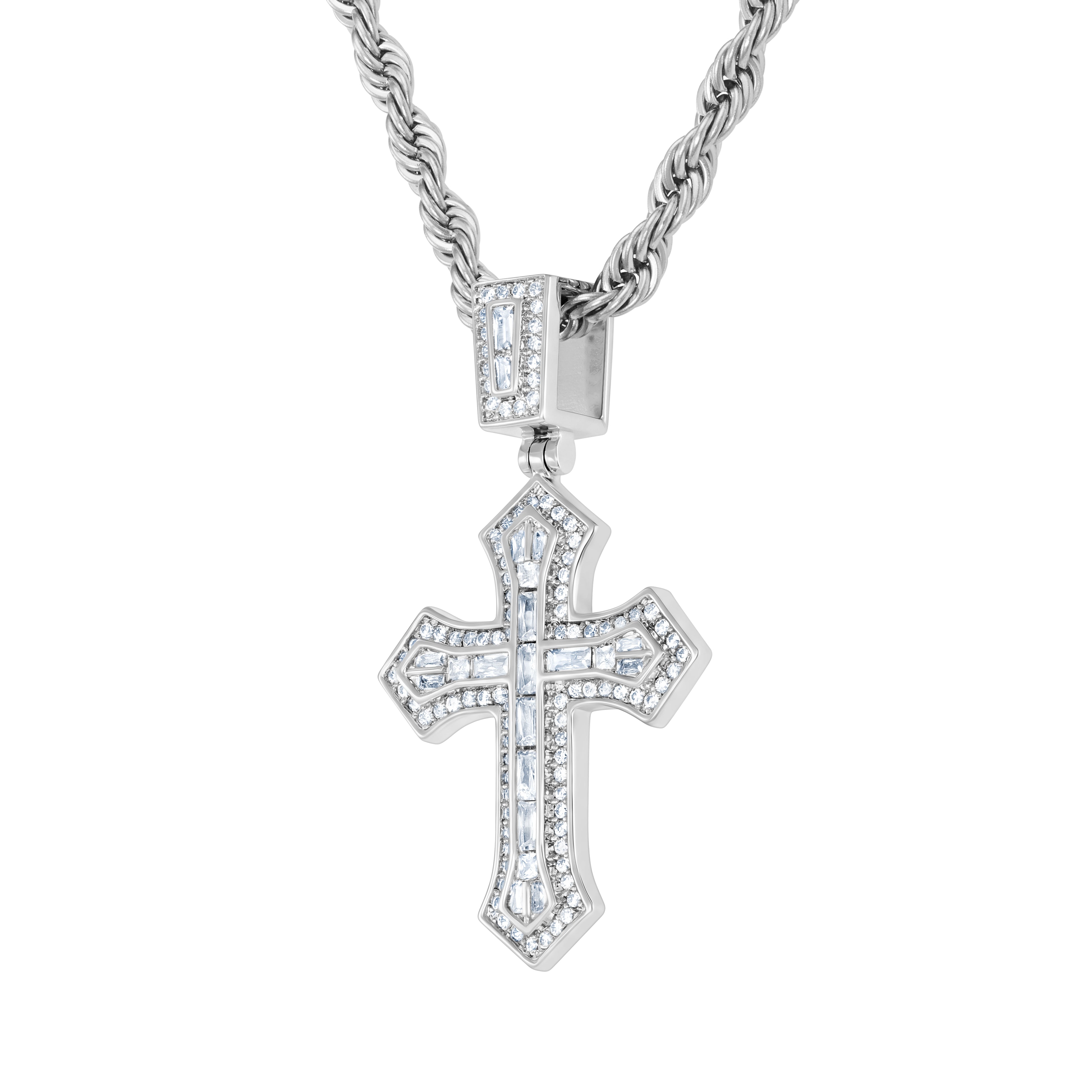Micro 2Pac Pendant White Gold
