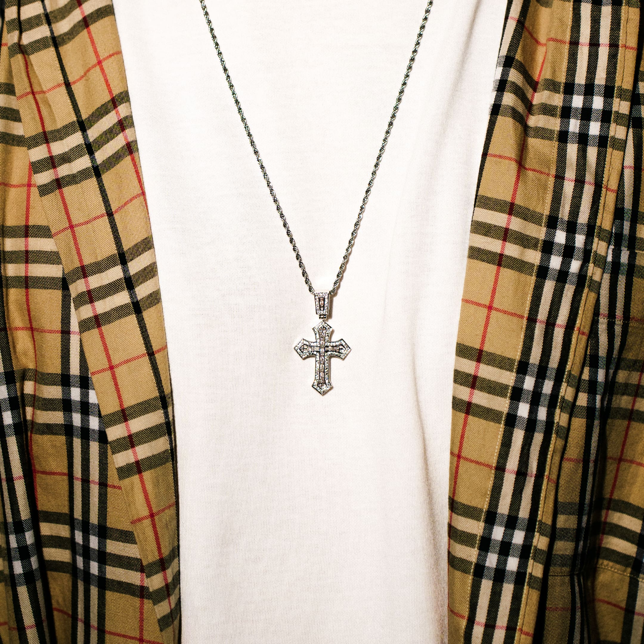 Micro 2Pac Pendant White Gold
