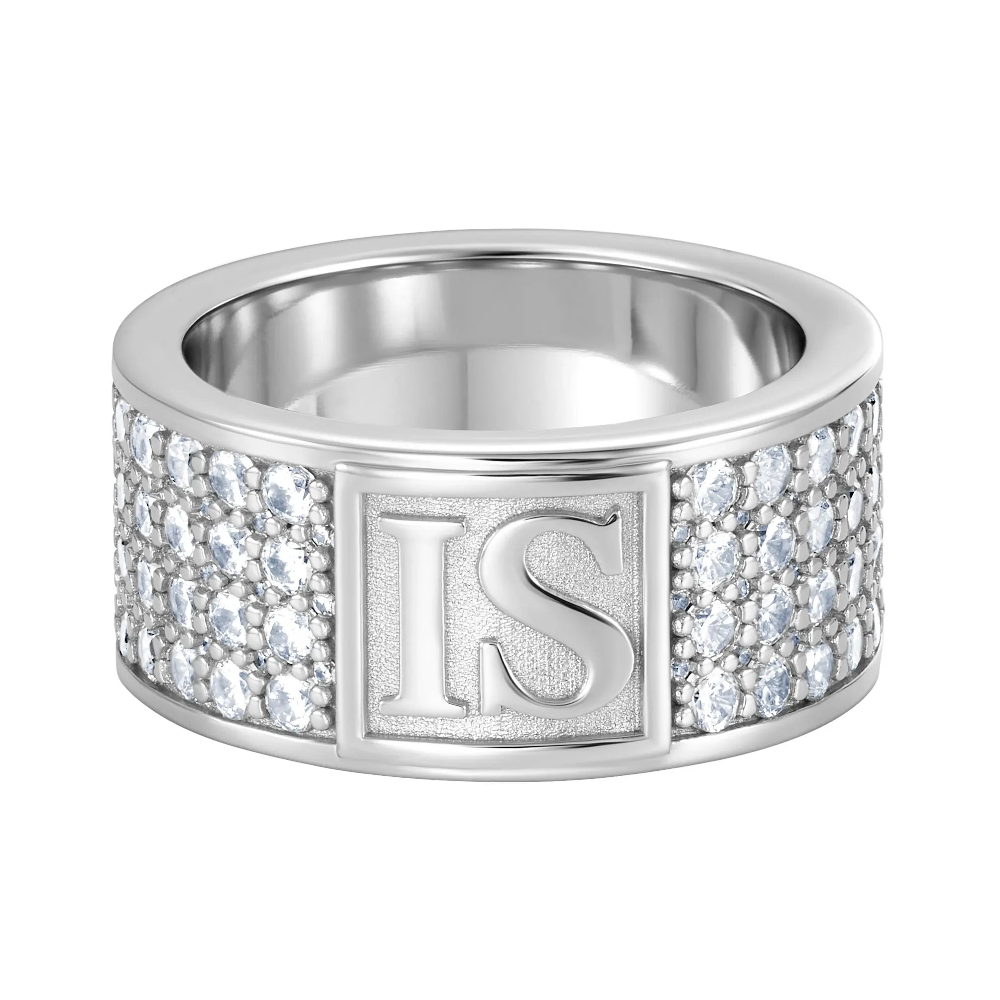 Band Diamond IS S925 White Gold Ring