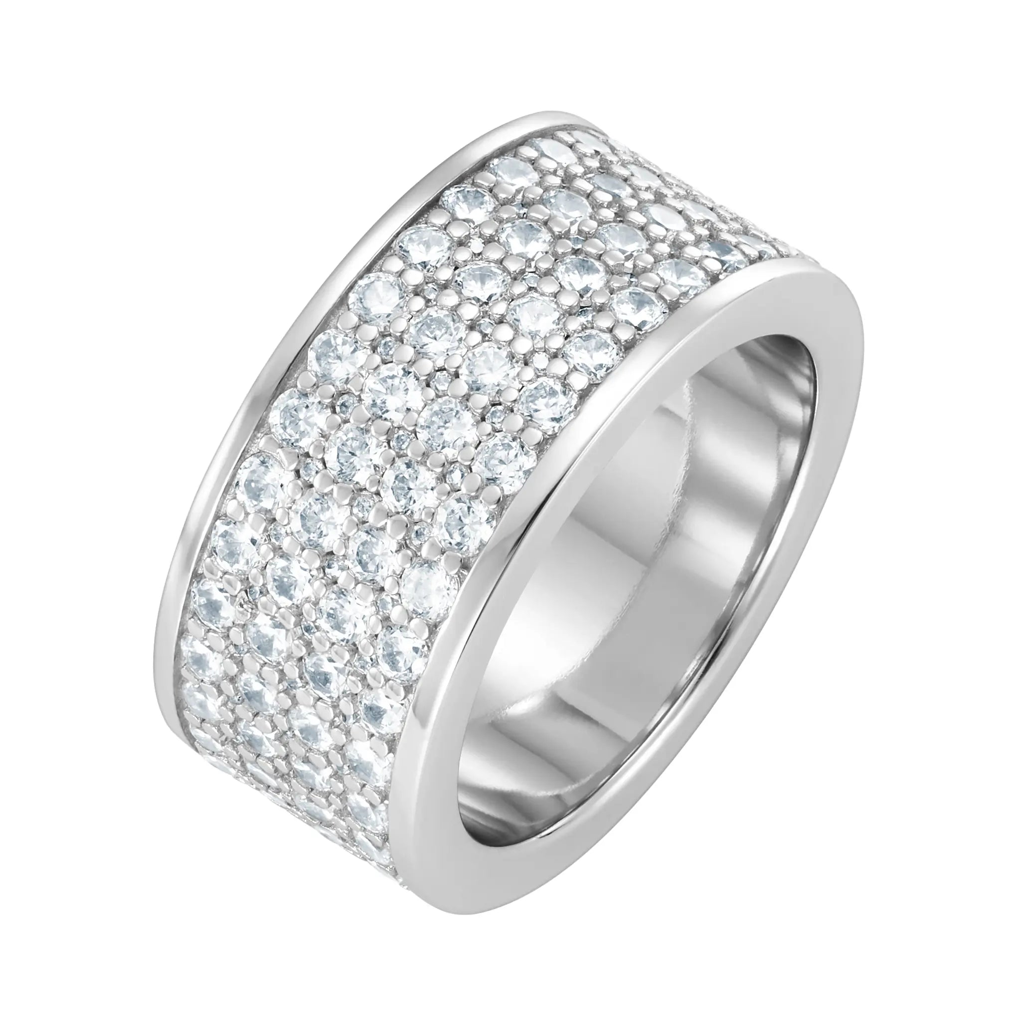Band Diamond IS S925 White Gold Ring