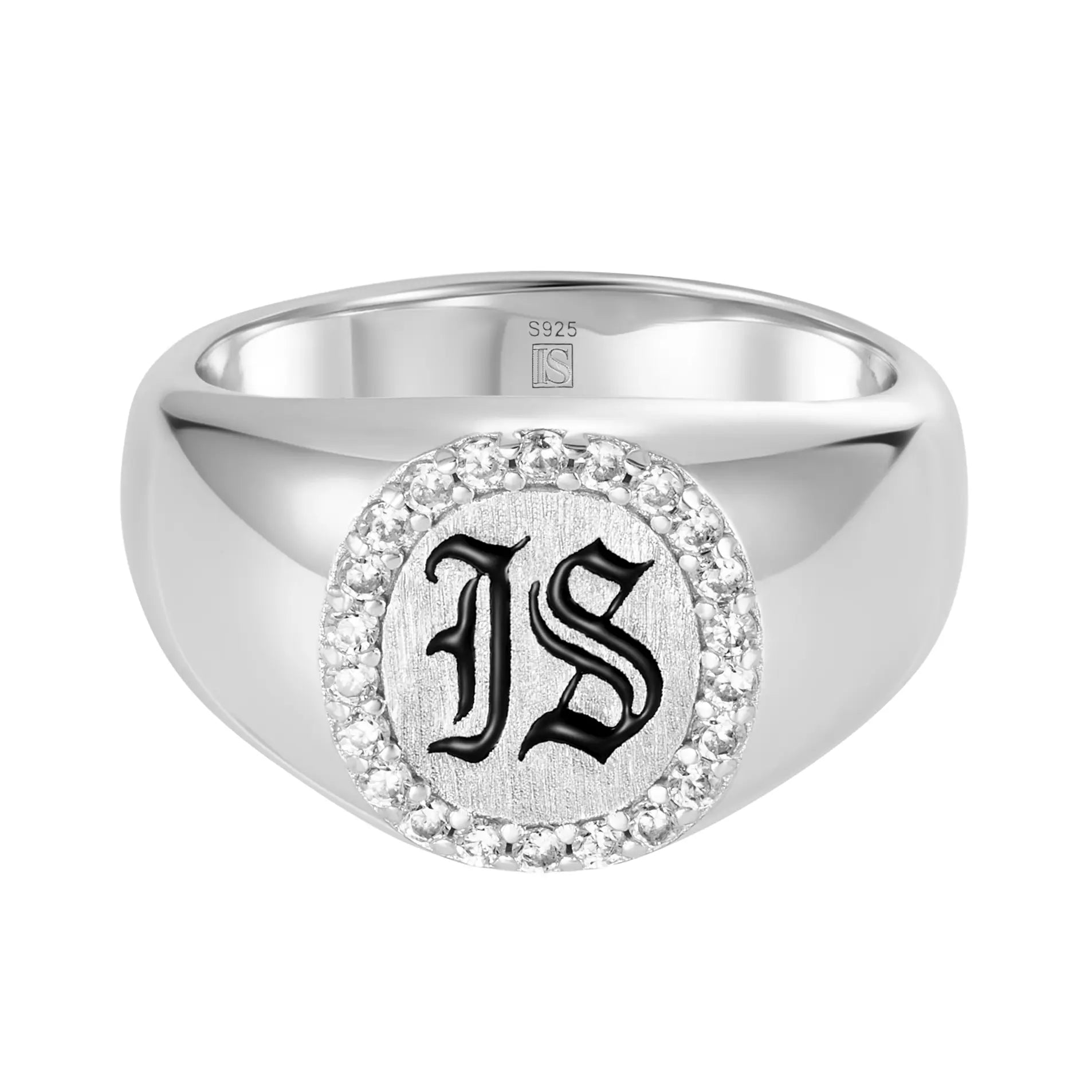 Bague en or blanc Diamond IS Gothic S925
