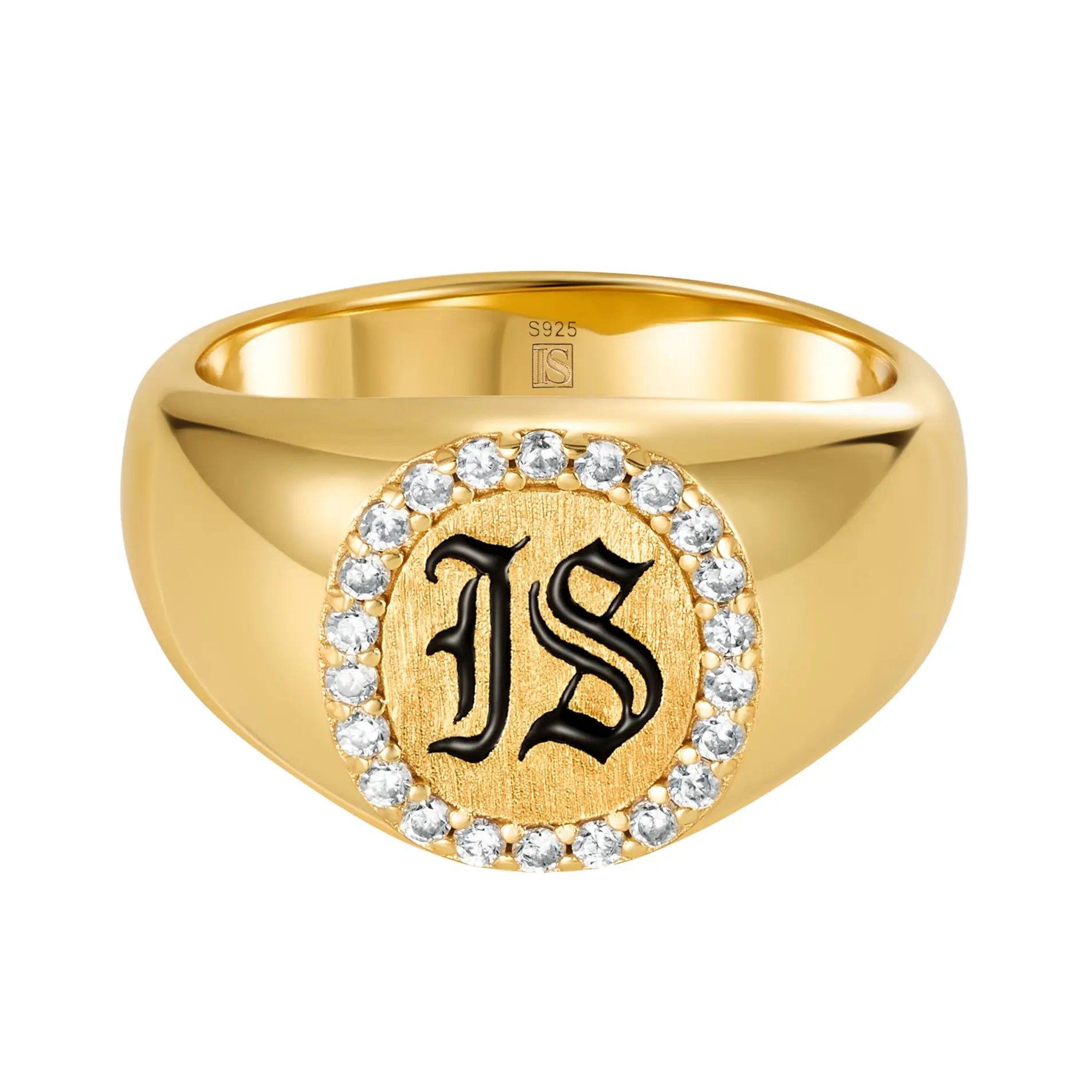 Diamond IS Gothic ring S925 Gold