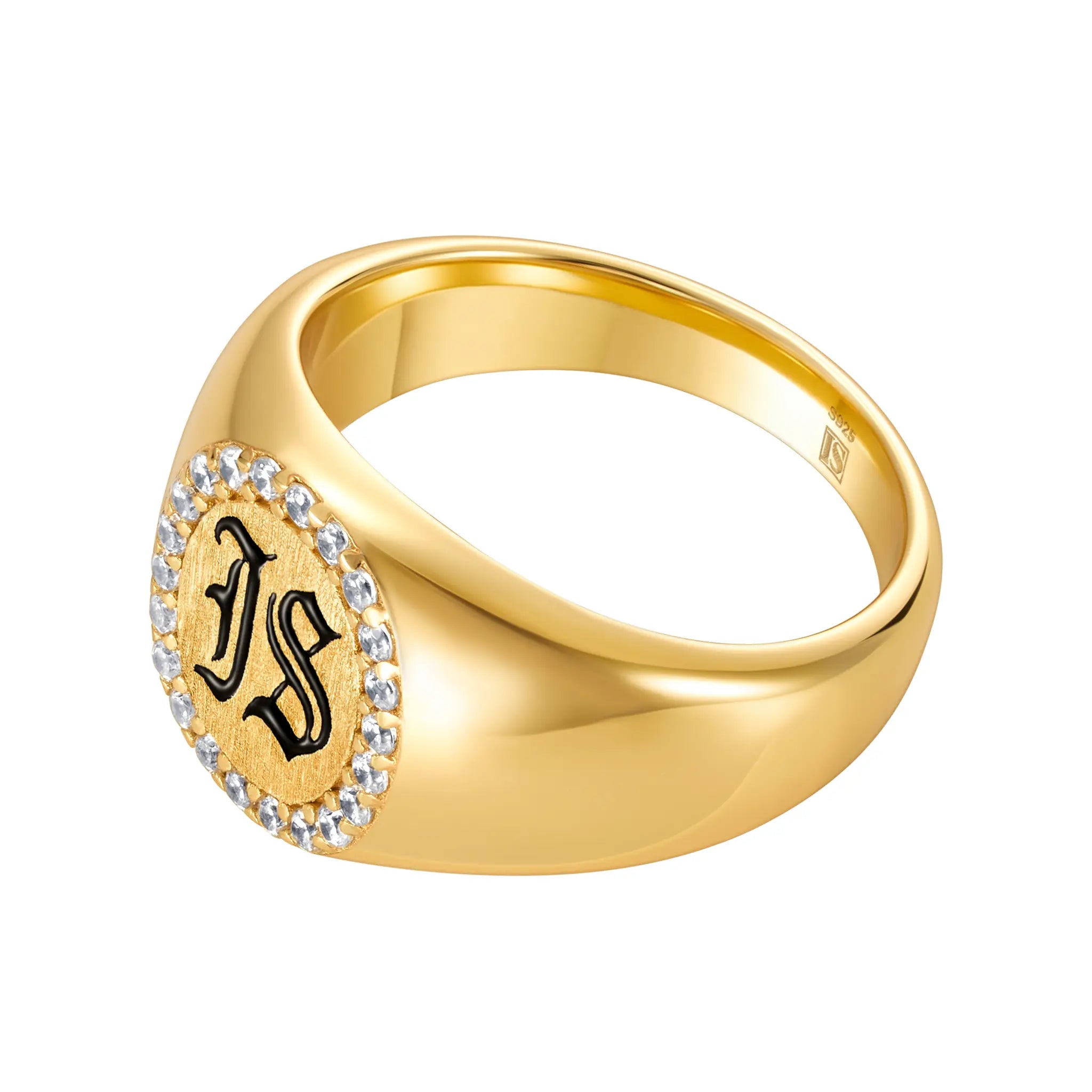 Diamond IS Gothic ring S925 Gold