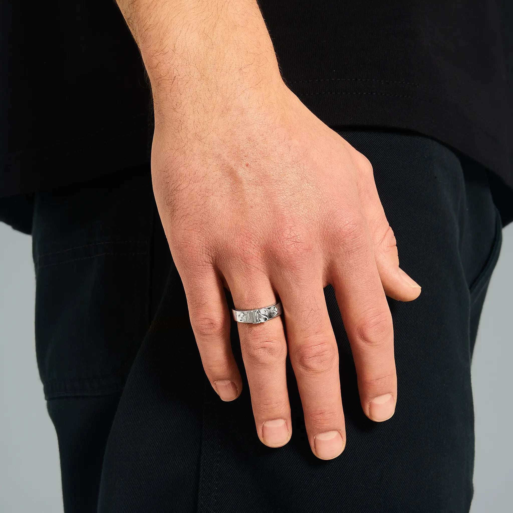 IS Star Ring White Gold