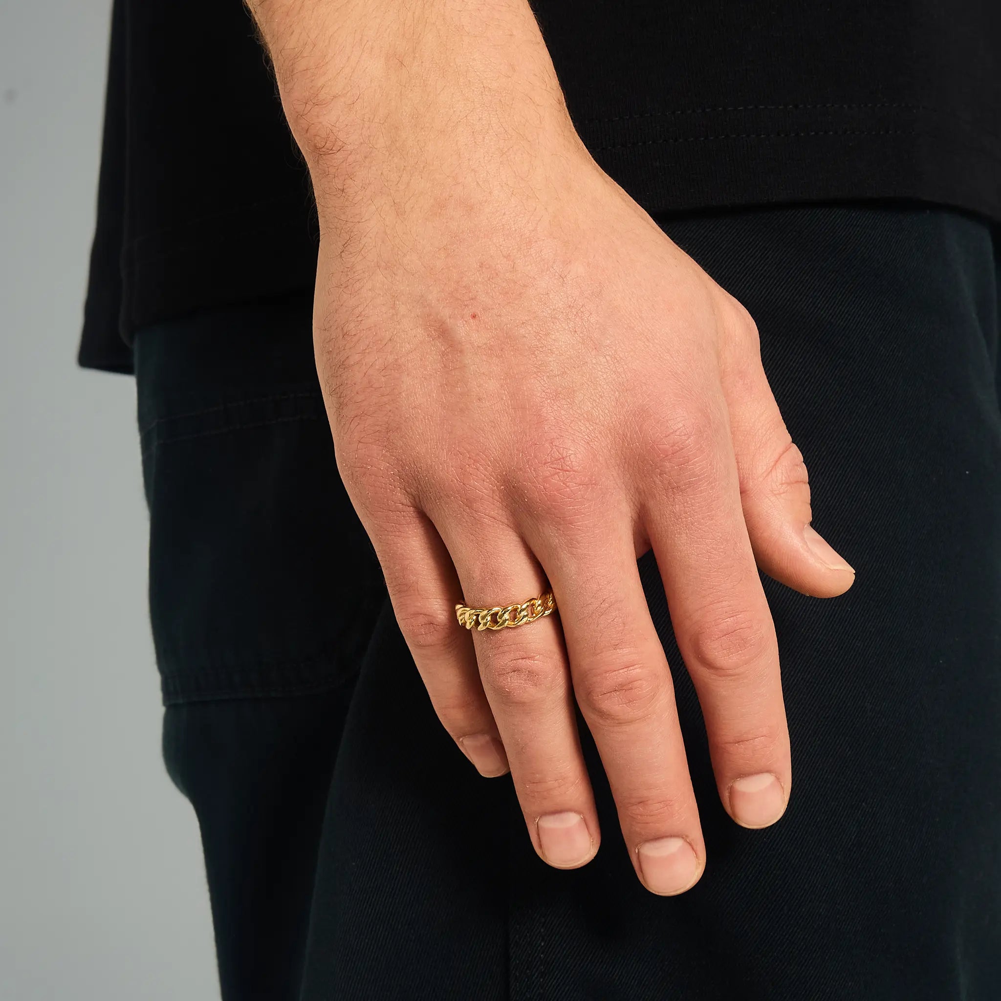 Miami Cuban ring 5mm Gold