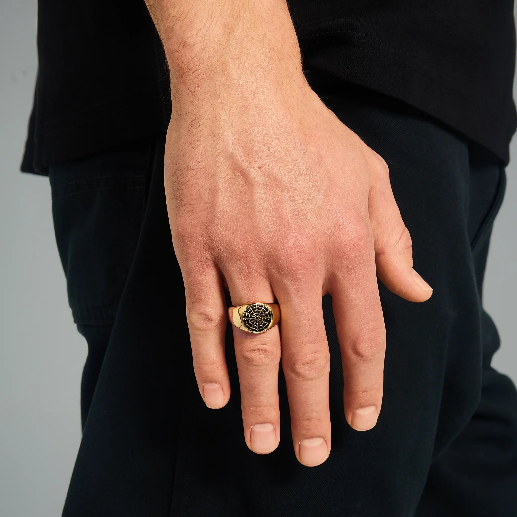 Spider Web Gold Ring