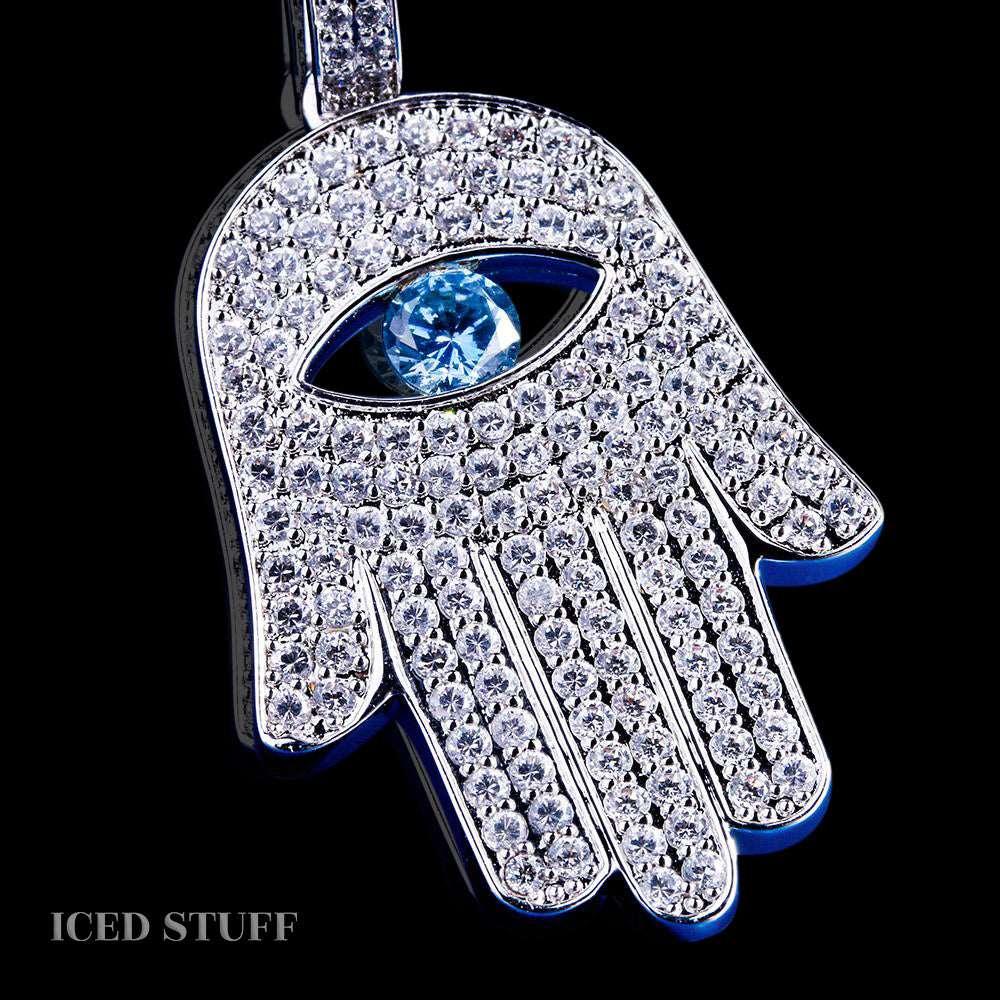 Hamsa White Gold