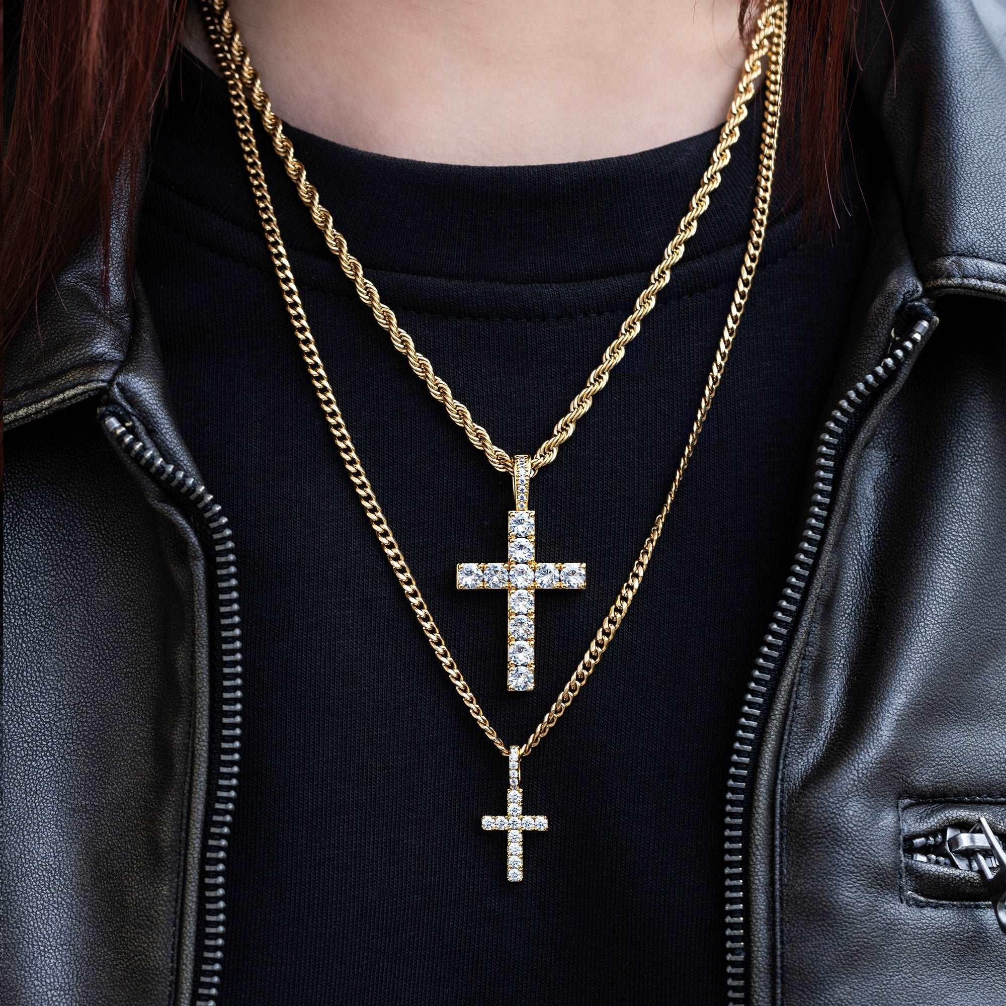 Diamond Cross Gold