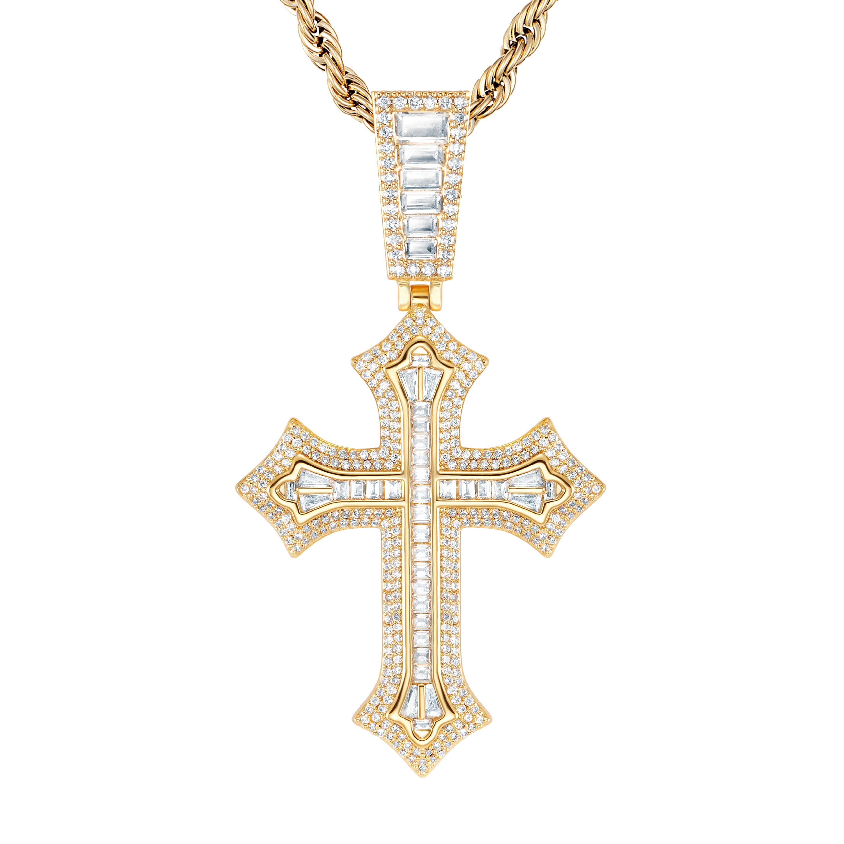 Pendentif croix Premium 2Pac en or 