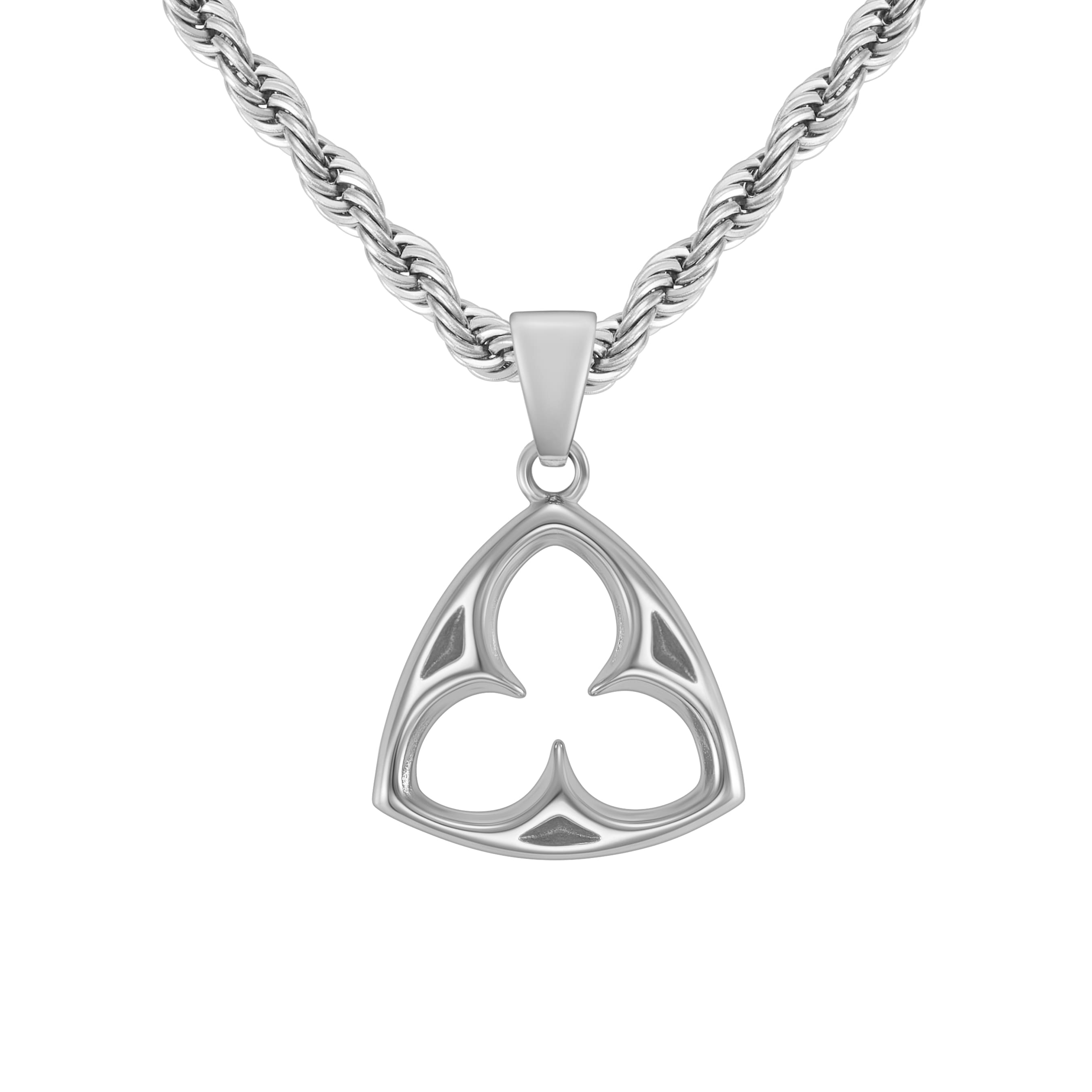 Gothic Ornament Pendant White Gold