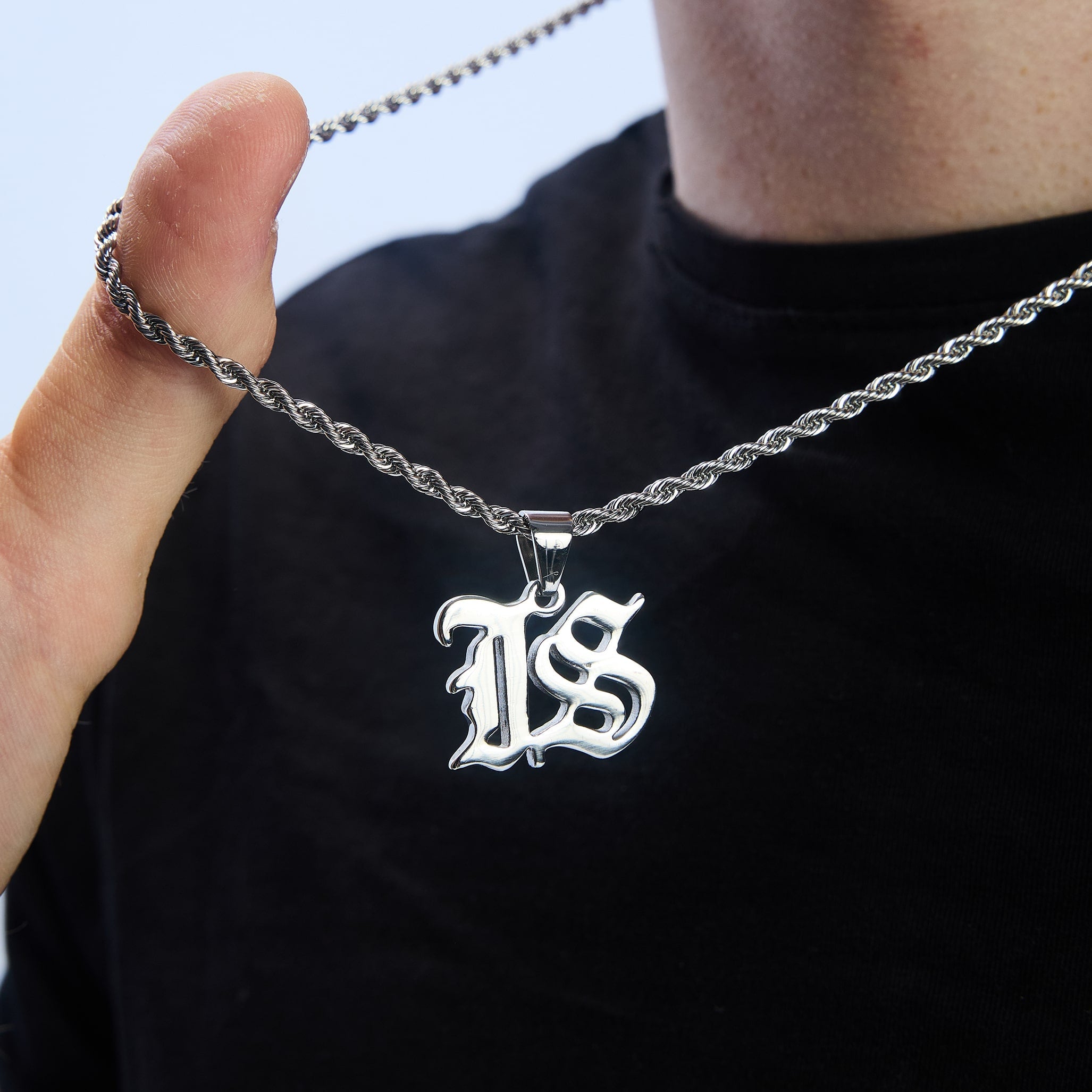 IS Gothic White Gold Pendant