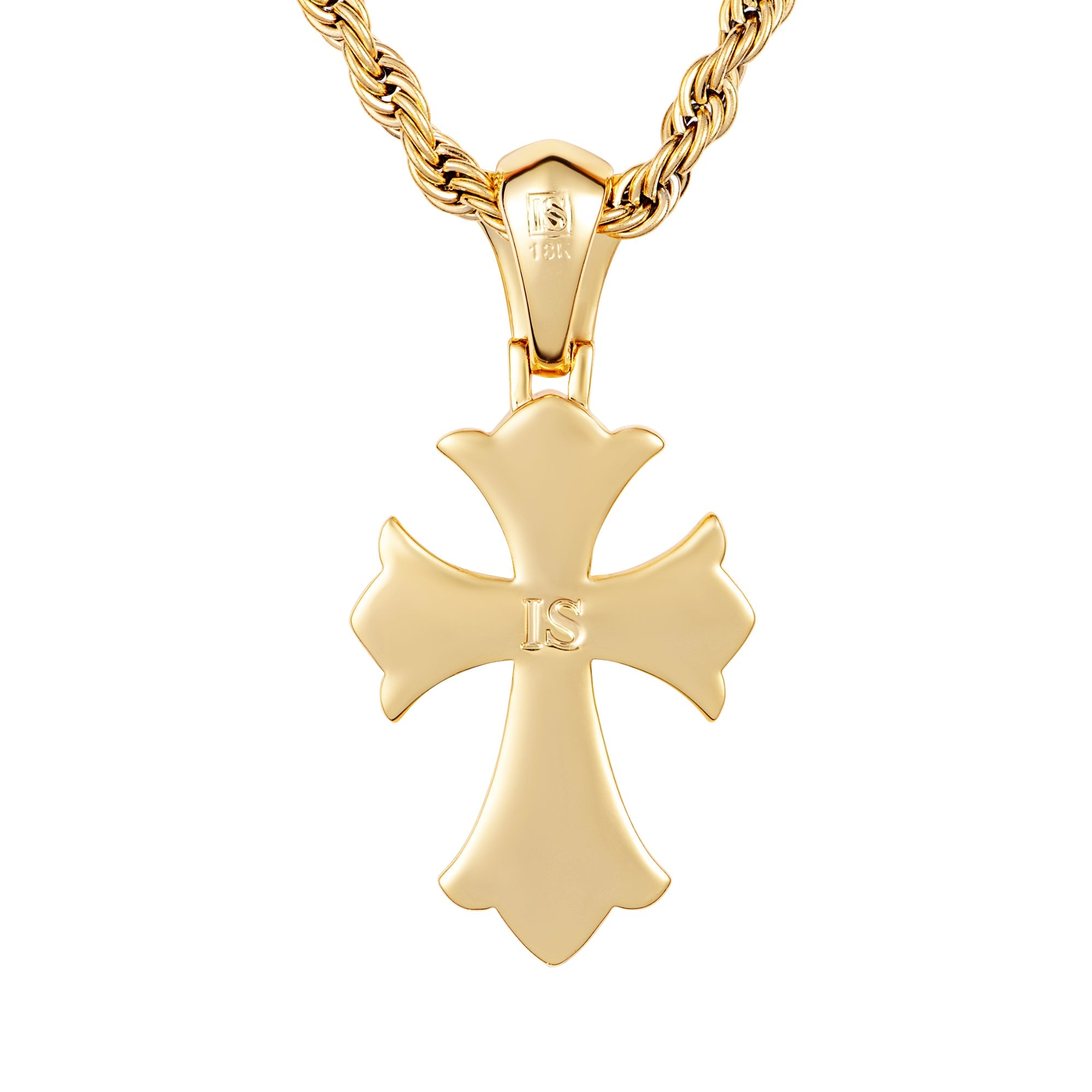 Reborn Cross Pendant Gold