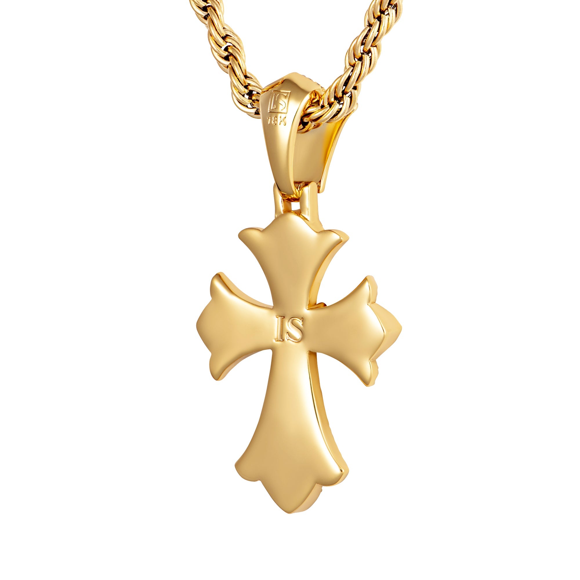 Reborn Cross Pendant Gold