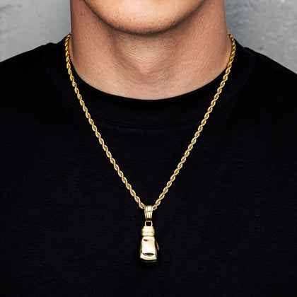Pendentif gant de boxe en or