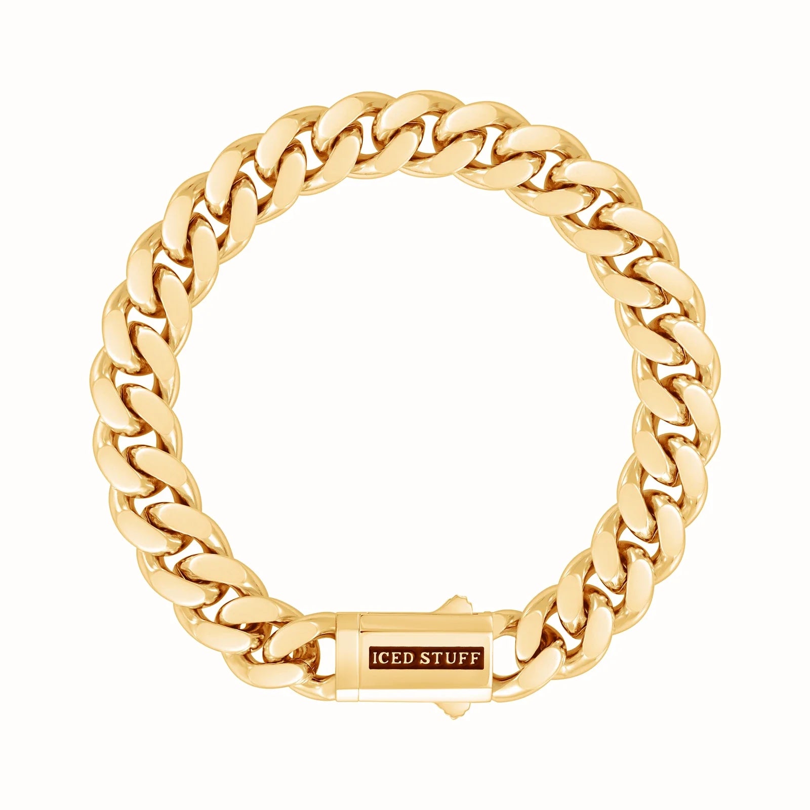 Premium Curb Cuban Link Bracelet 10mm Gold