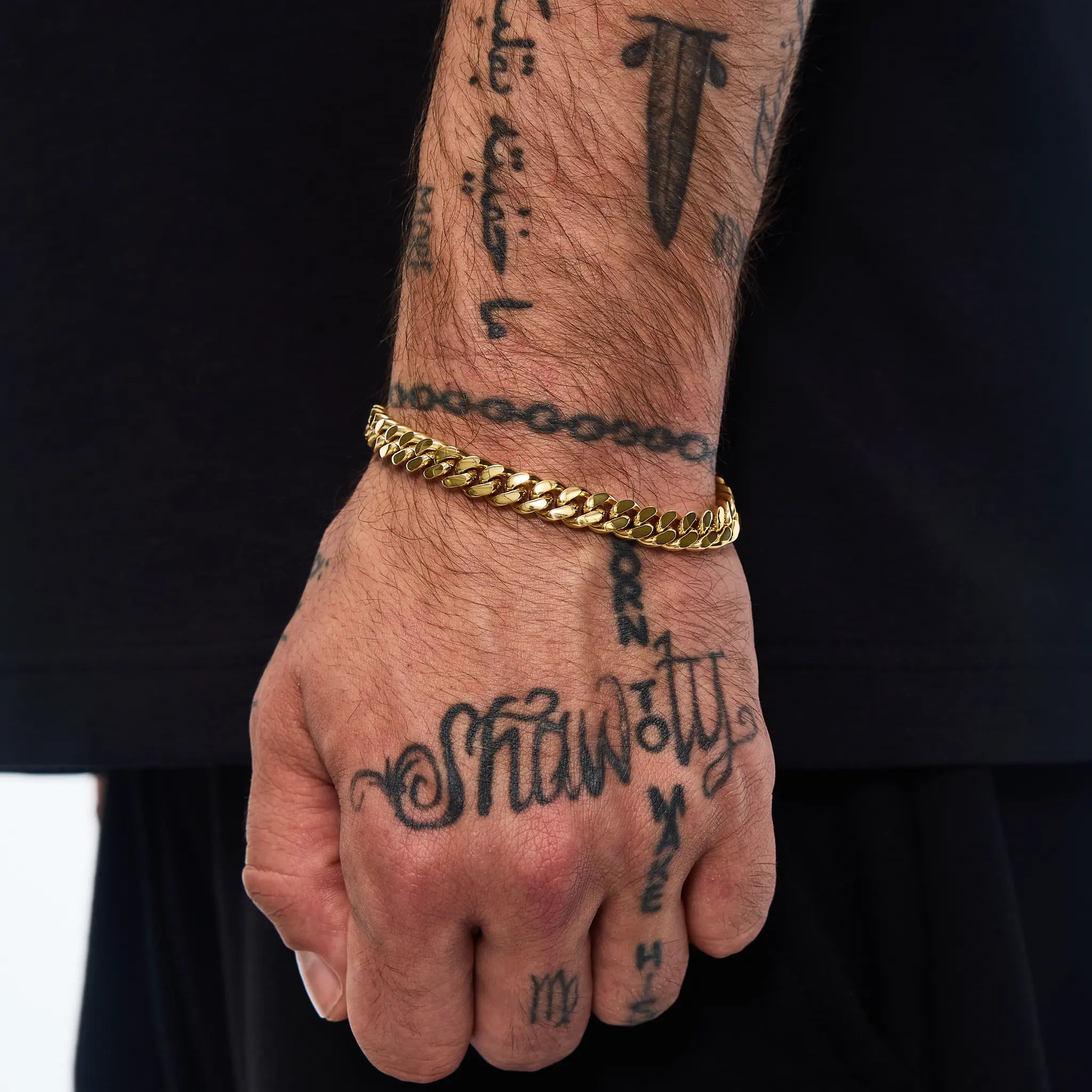 Premium Curb Cuban Link Bracelet 8mm Gold