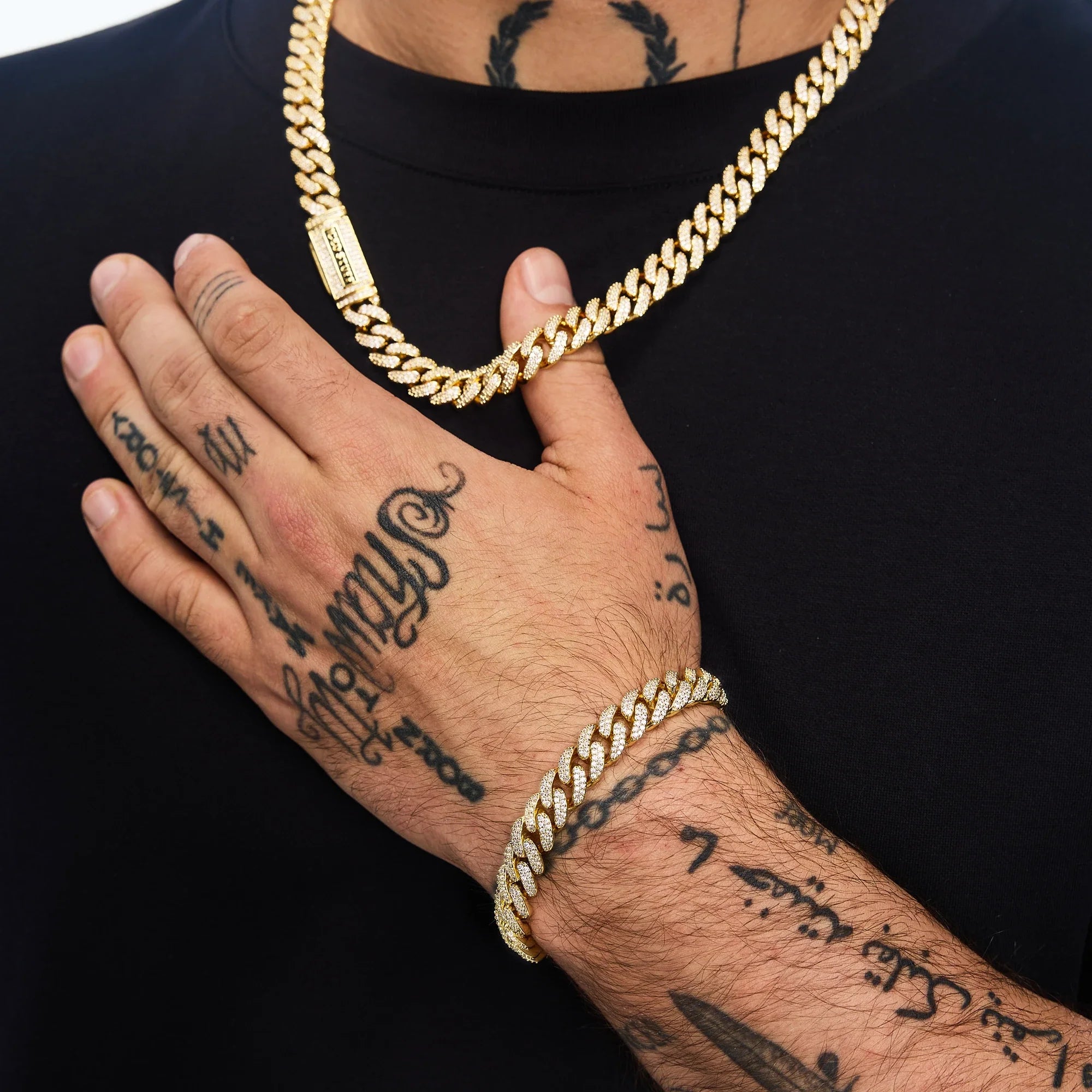 Premium Diamond Cuban Link Bracelet 10mm Gold