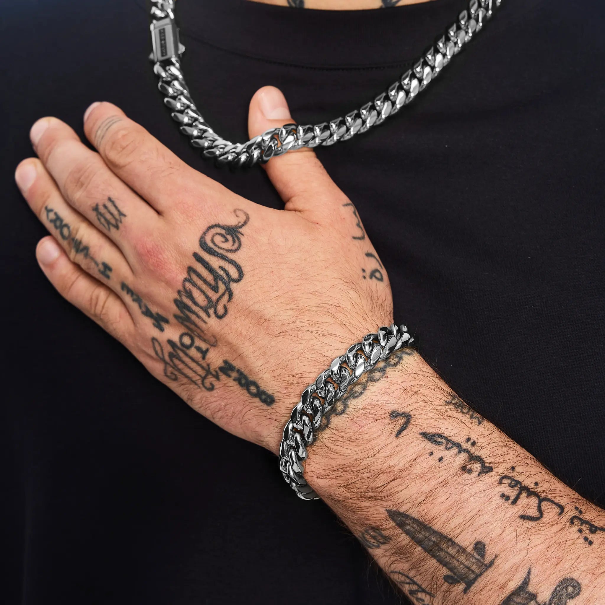 Premium Miami Cuban Link Bracelet 12mm White Gold