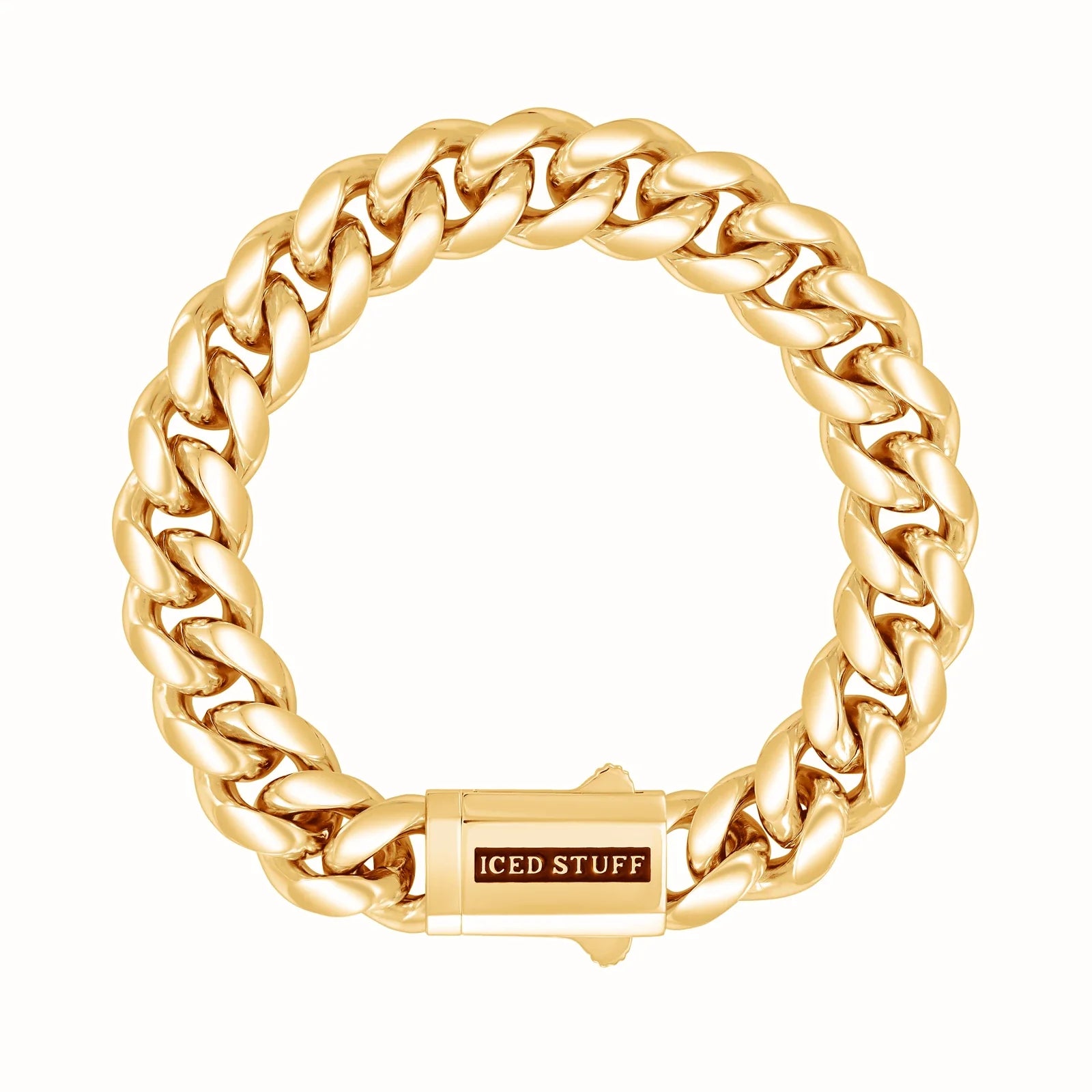 Premium Miami Cuban Link Bracelet 12mm Gold