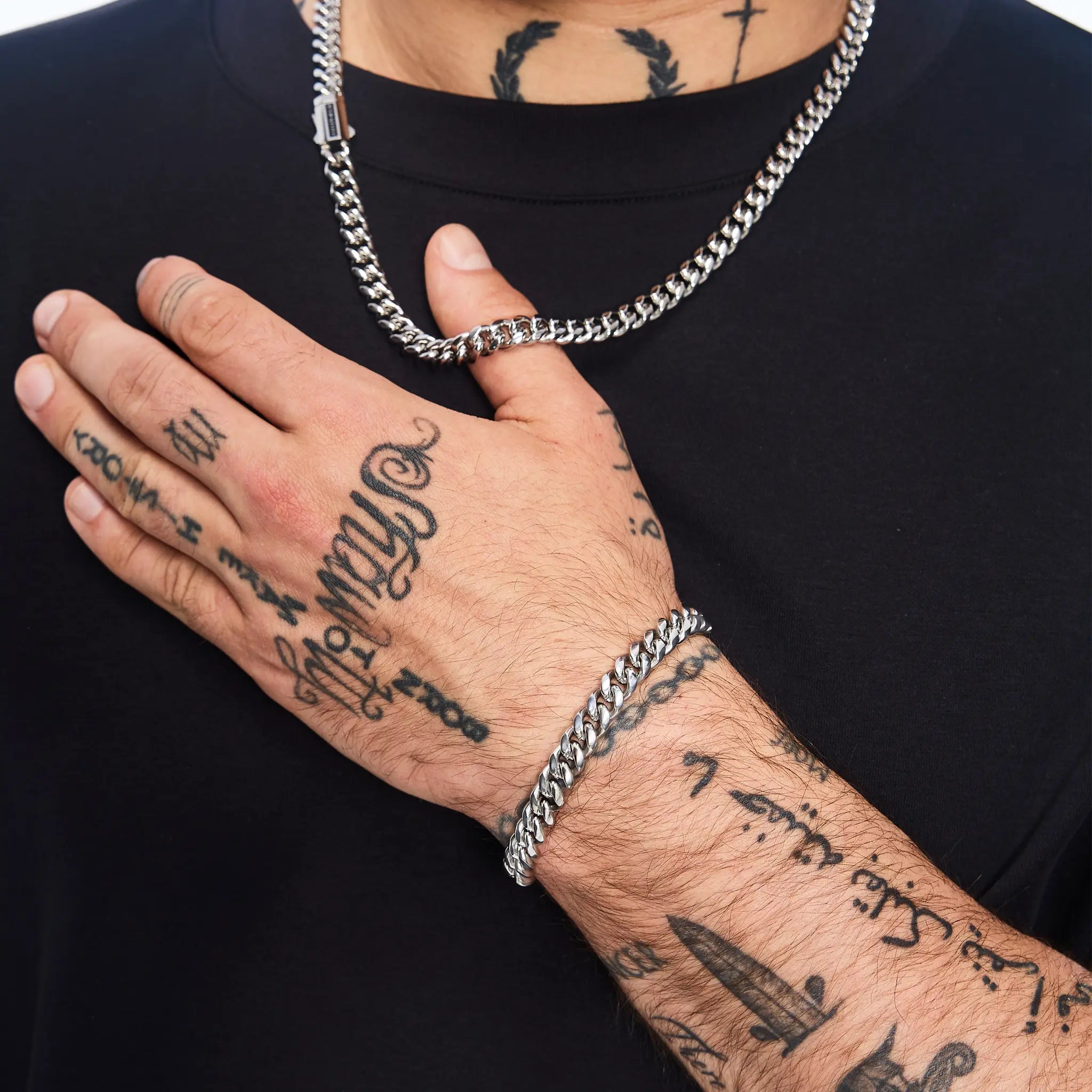 Premium Miami Cuban Link Bracelet 8mm White Gold