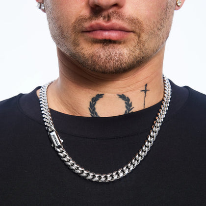 Premium Miami Cuban Link Chain 10mm White Gold