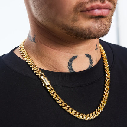 Premium Miami Cuban Link Chain 10mm Gold